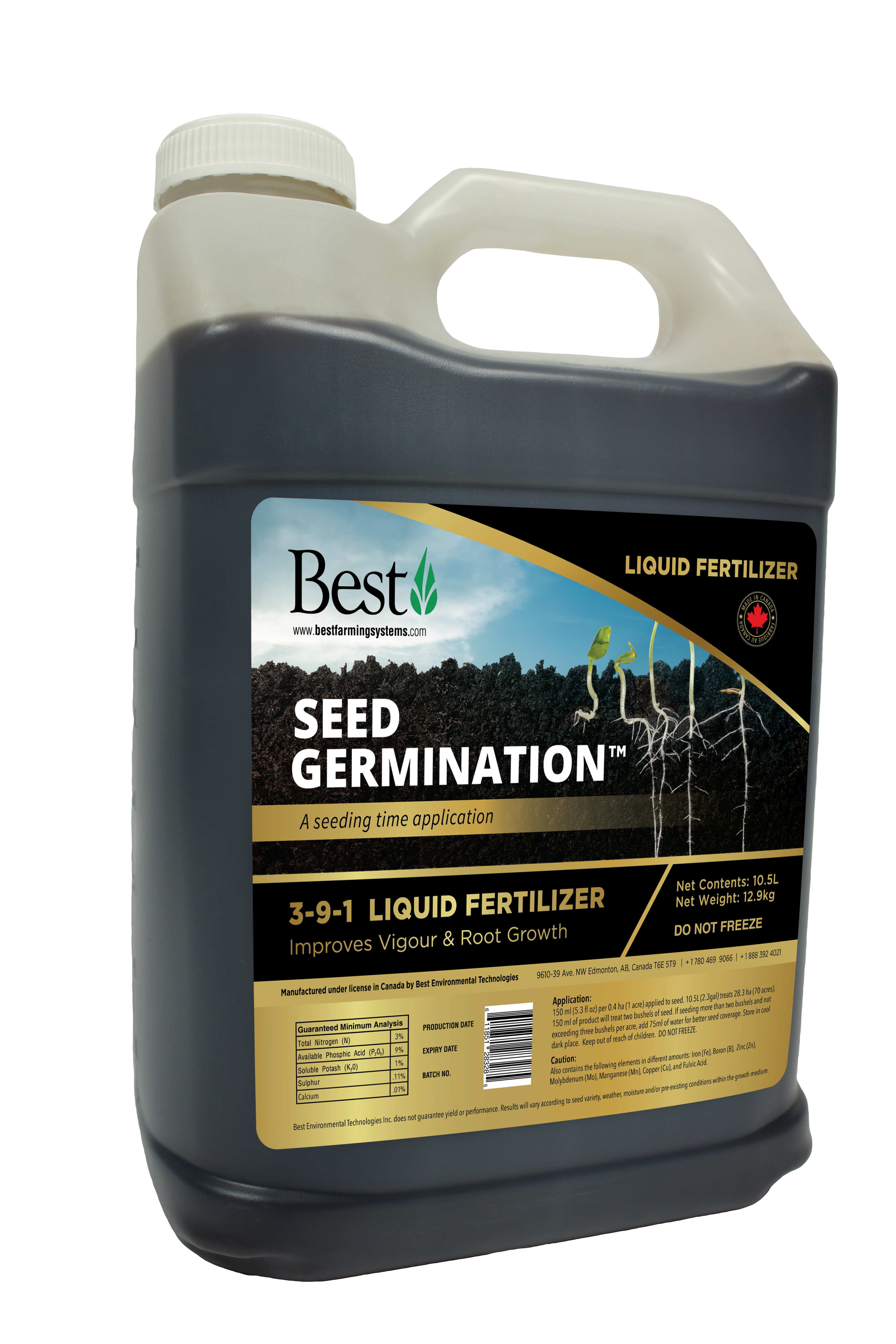 10.5 LSeed treatment for fast emergence and healthy plants