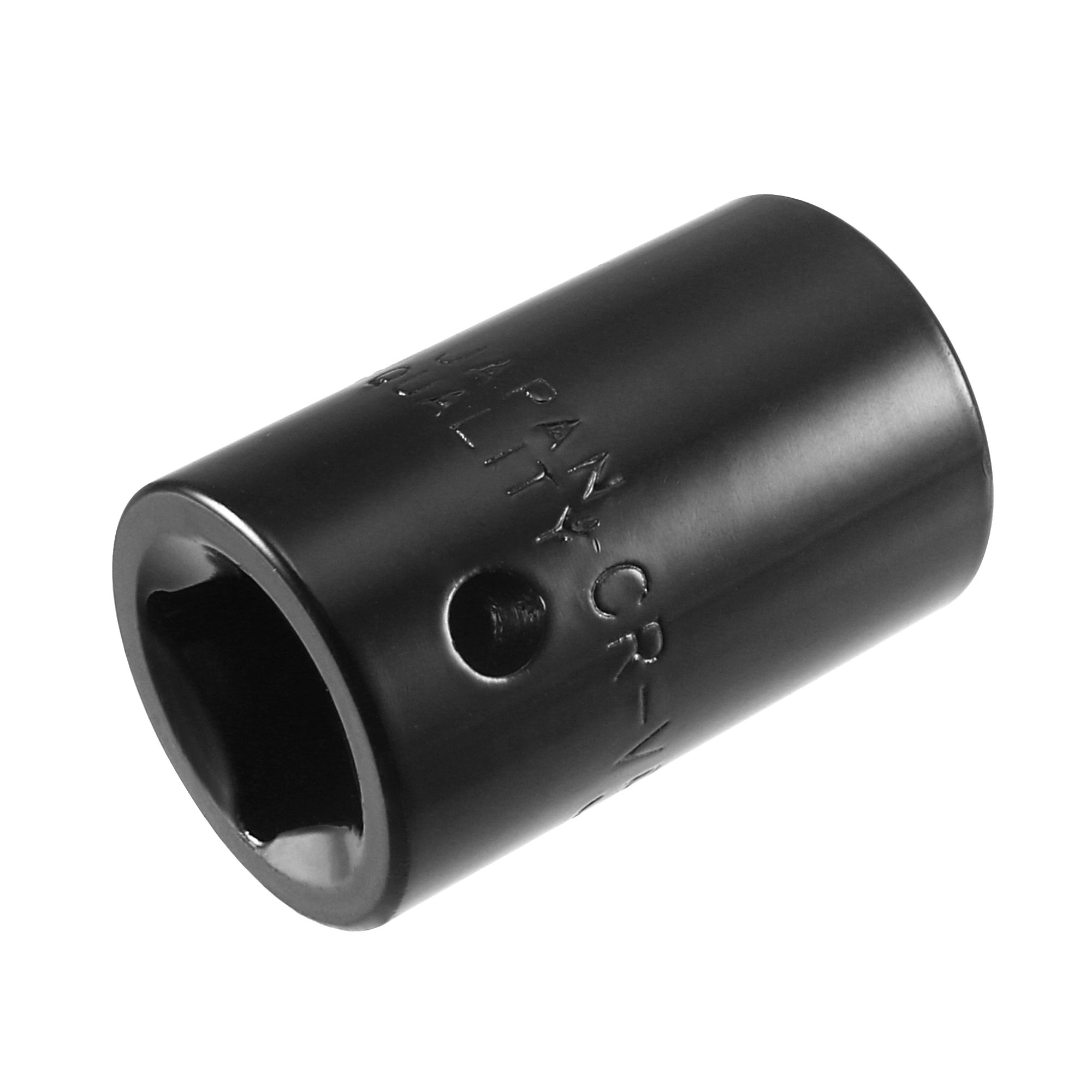 1/2-Inch by 6-Point Impact Socket, CR-V , Shallow SAE Sizes