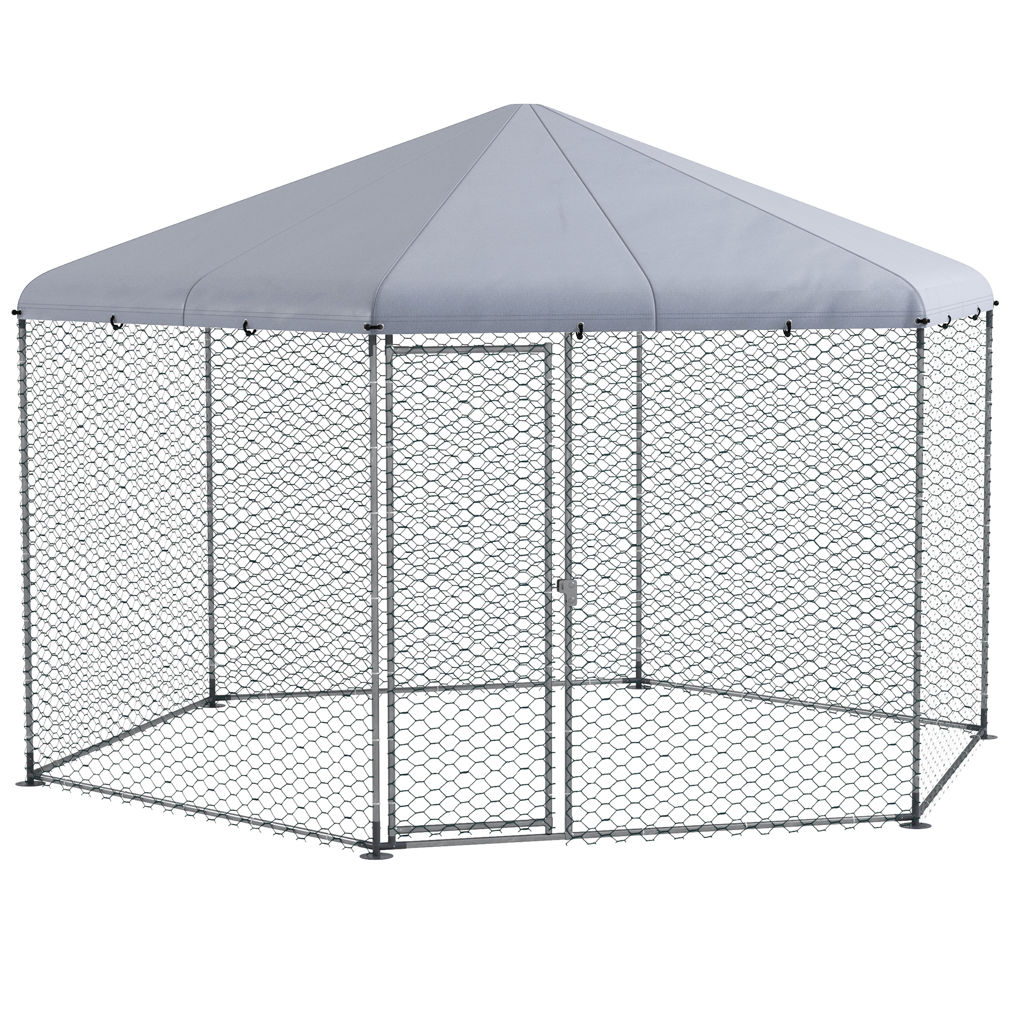 13.1' x 11.4' Chicken Coop with Cover, Large Chicken Run