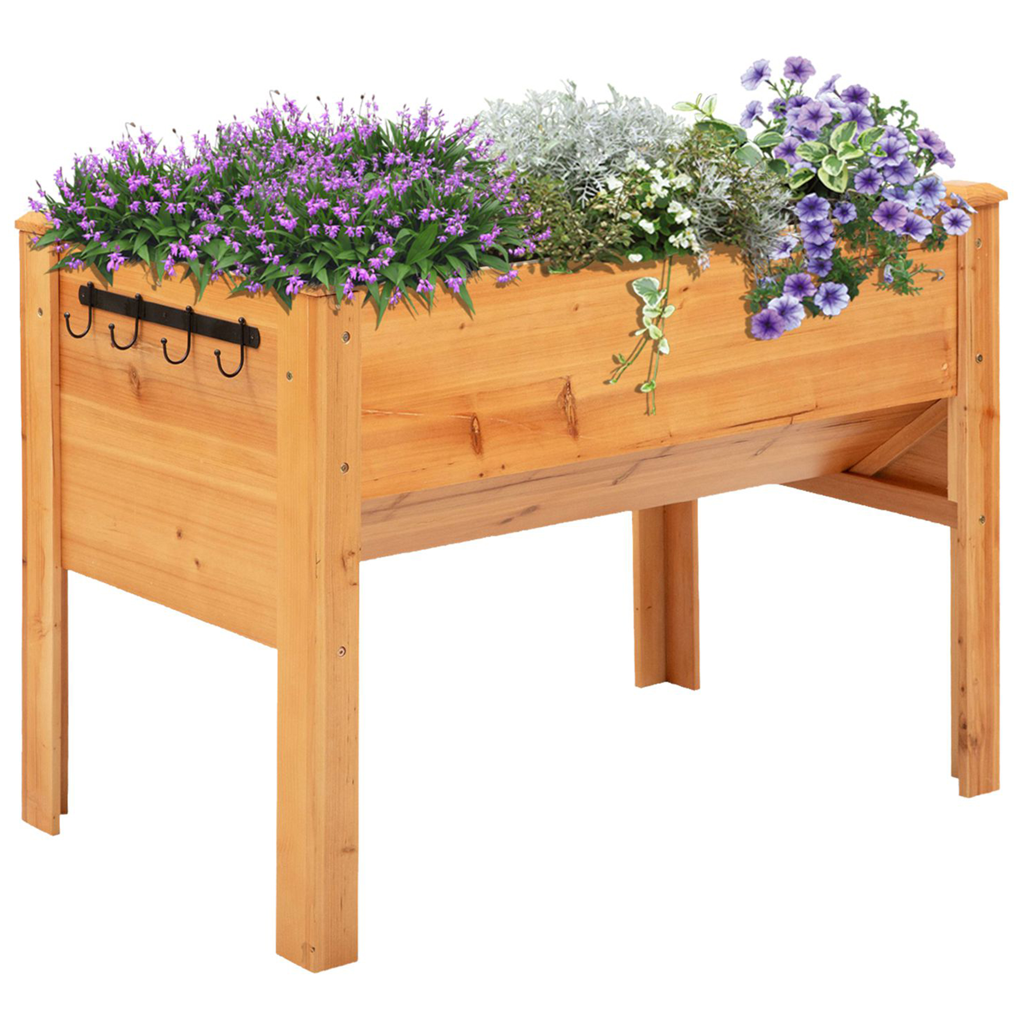 Stand Outdoor Tall Flower Bed Box