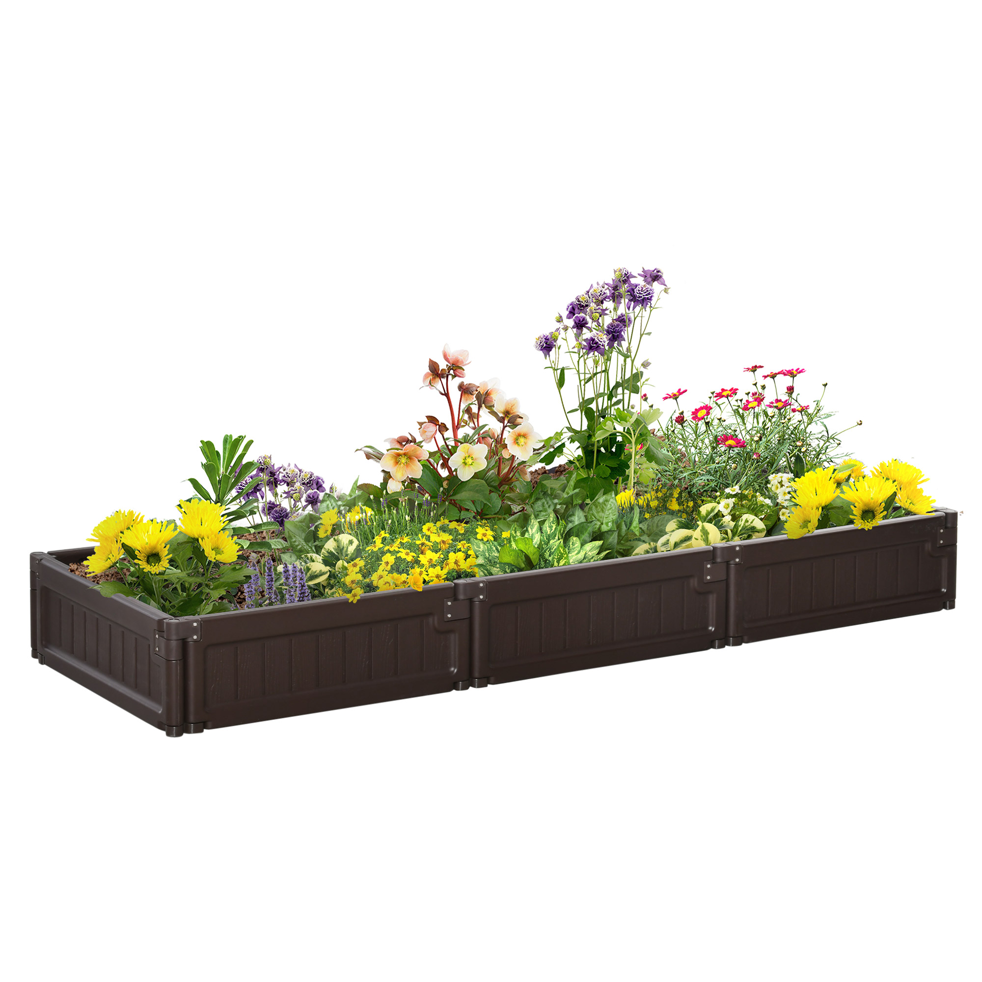 46" X 46" Raise Garden Bed Kit, Brown