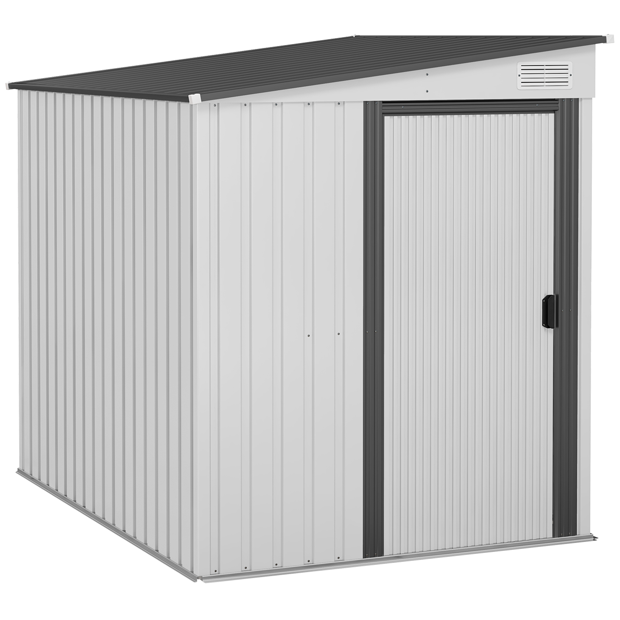 5'x7' Lean to Outdoor Storage Shed with Foundation