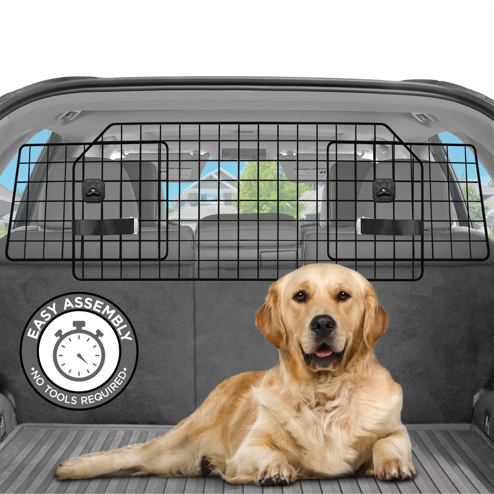 Pawple Dog Barrier for SUV & Cars Heavy-Duty Dog Car Barrier