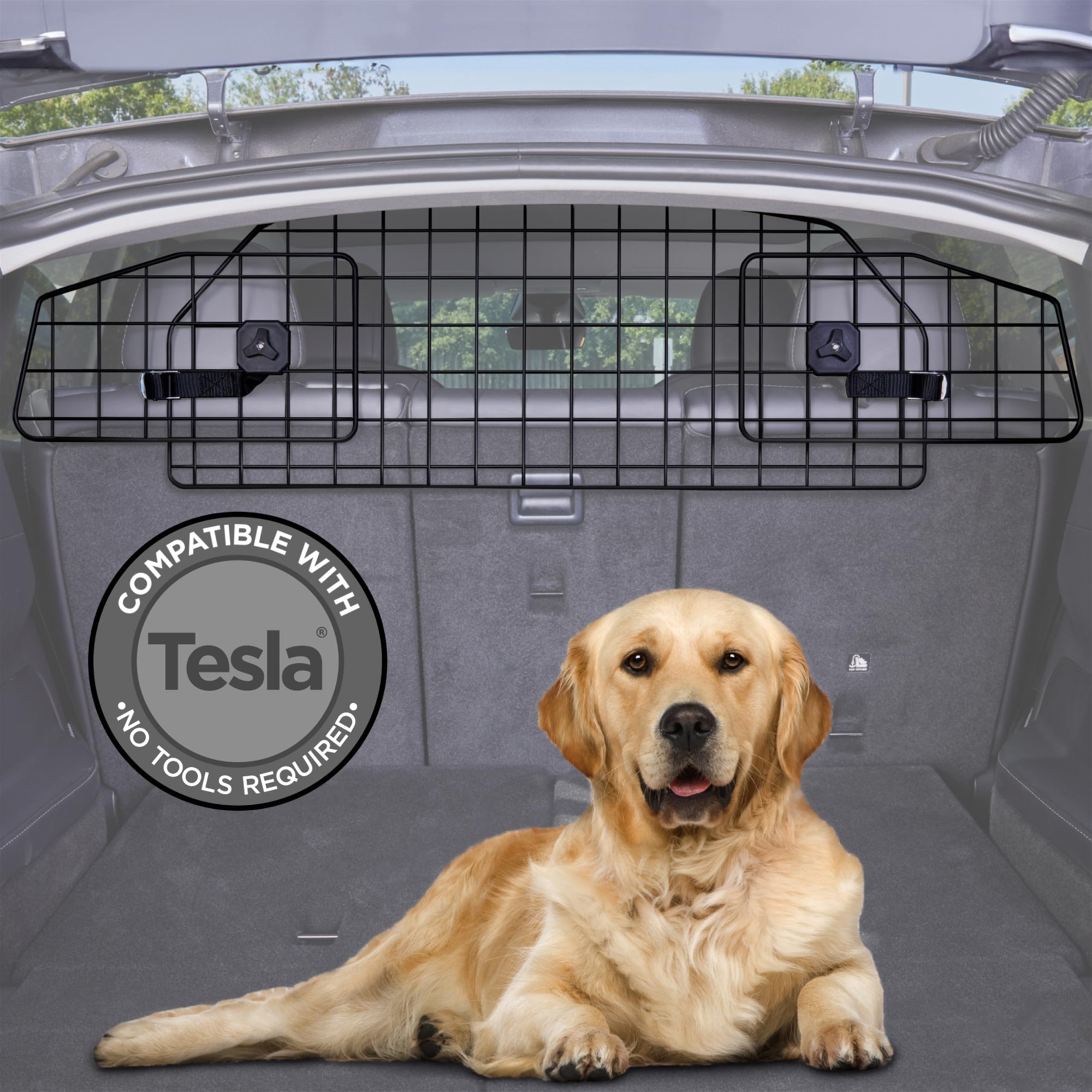 Pawple Dog Barrier, Pet Barrier Compatible w/Tesla Model Y