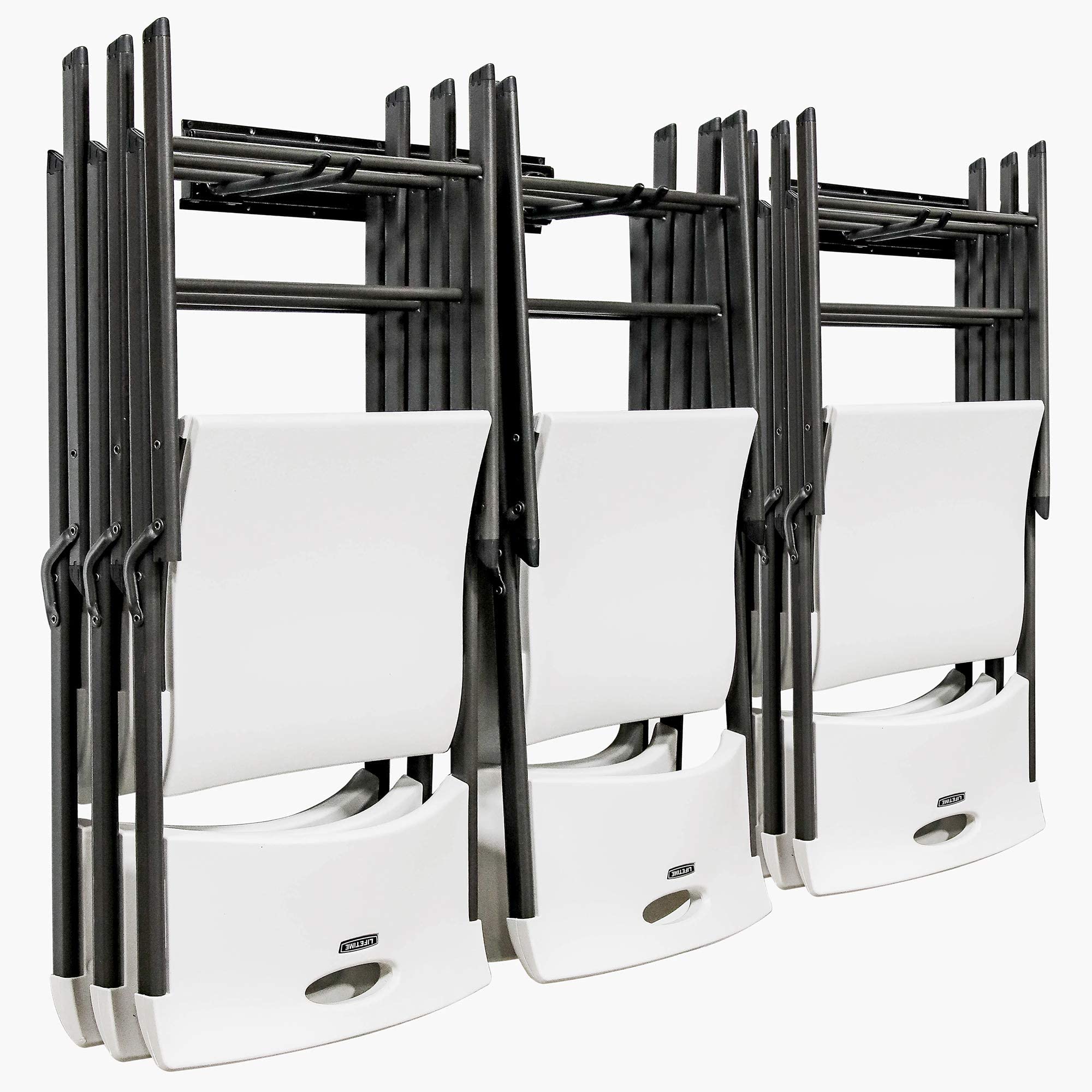 RaxGo Chair Storage Rack, Mounted Folding Chair Rack