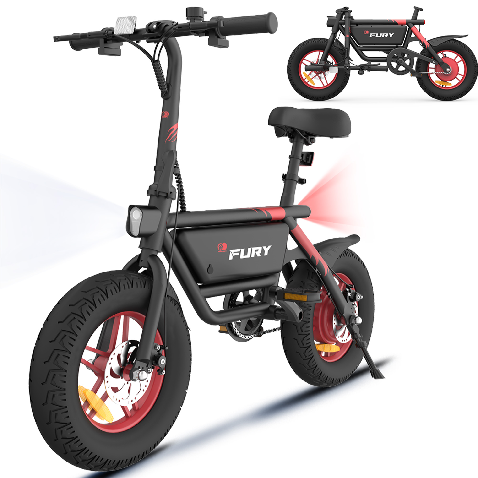 Gyrocopters Fury Fat Tire E-Bike, 58km PAS range, UL2849