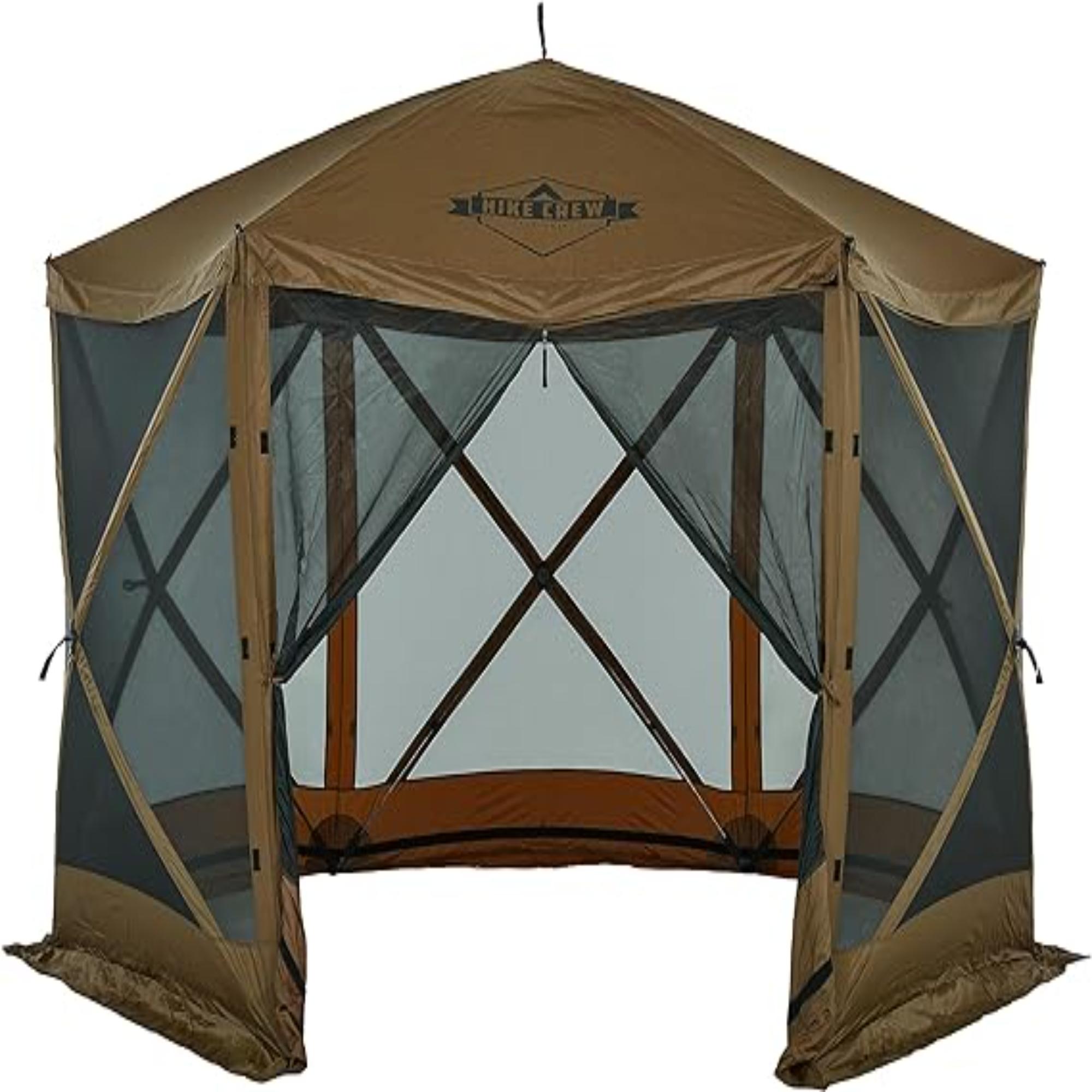 Hike Crew 12x12 Pop Up Gazebo, 6-Sided Instant Tent Canopy