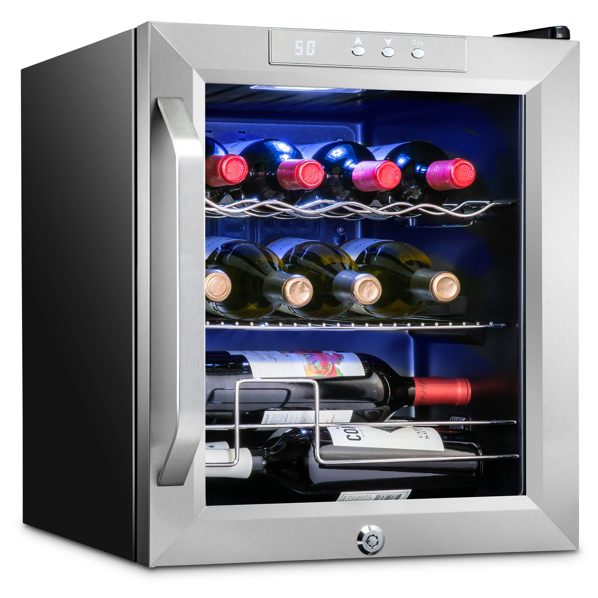 Ivation 12 Bottle Cube Freestanding Wine Refrigerator