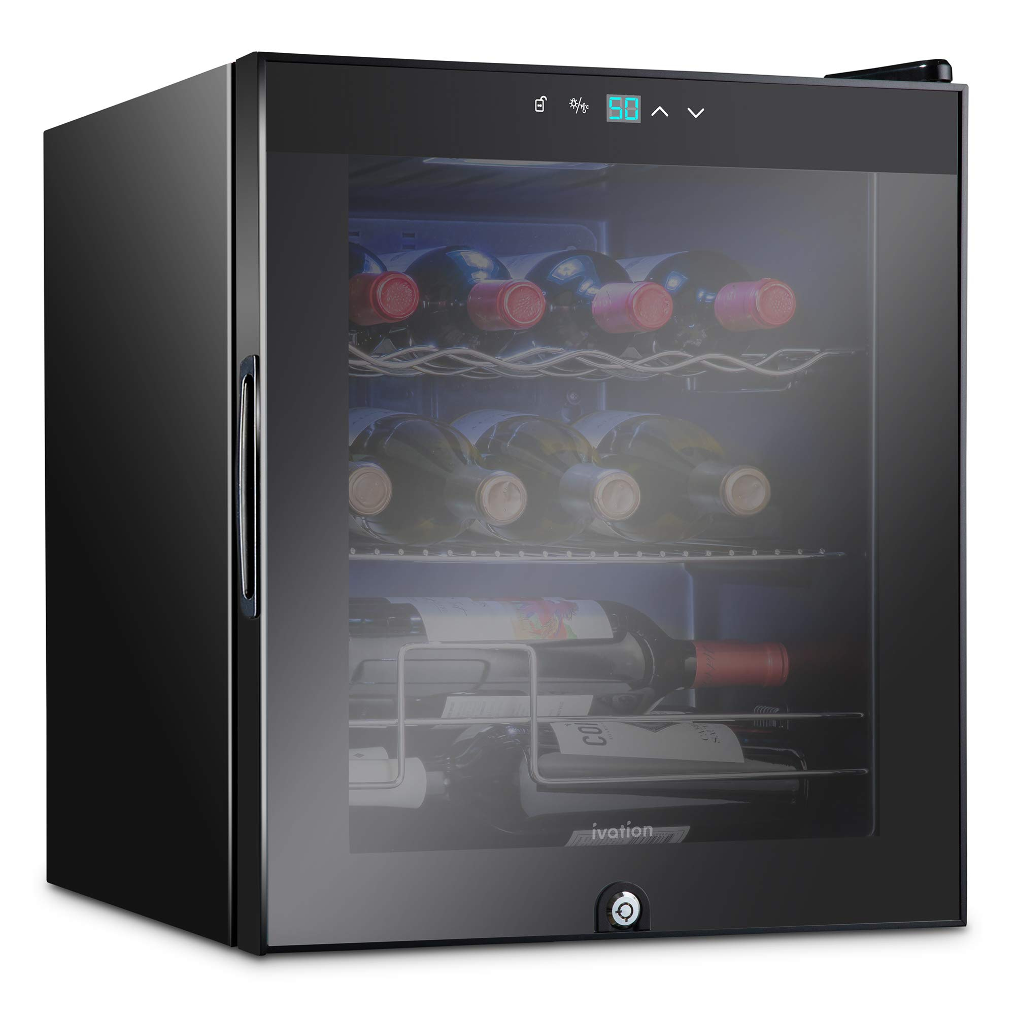 Ivation 12 Bottle Cube Freestanding Wine Refrigerator