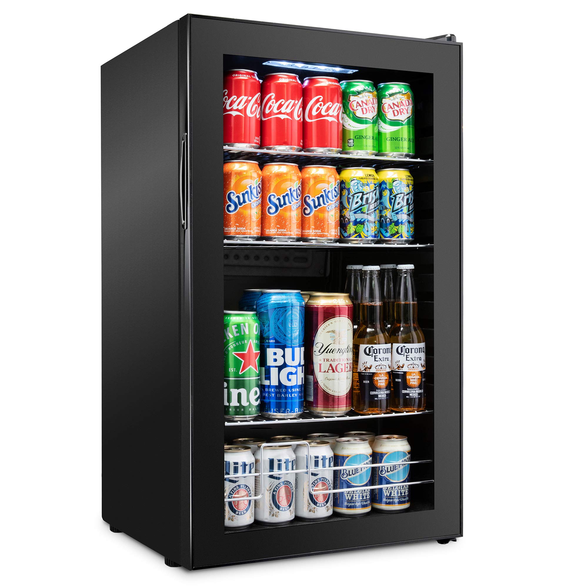 Ivation Beverage Refrigerator, Freestanding Mini Fridge