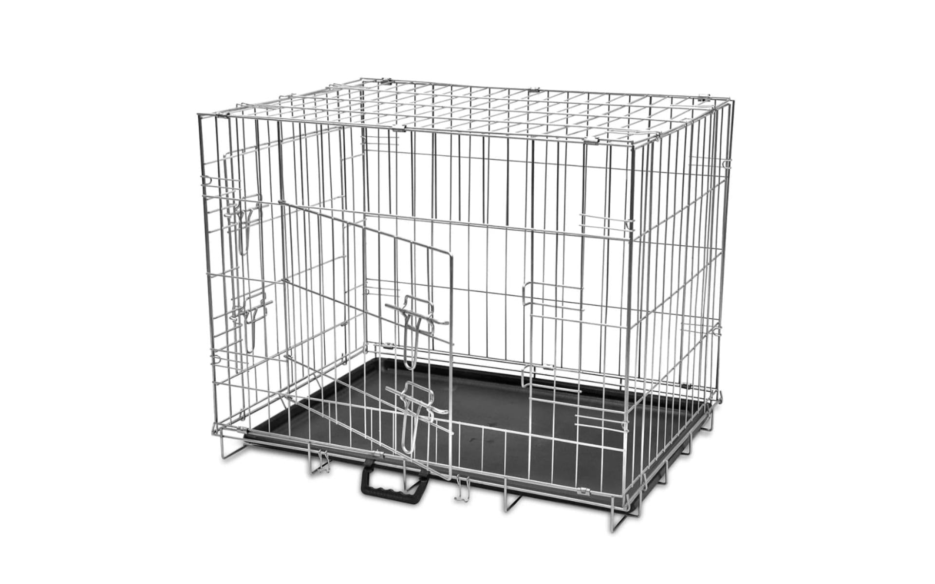 Metal and foldable cage for dogs L