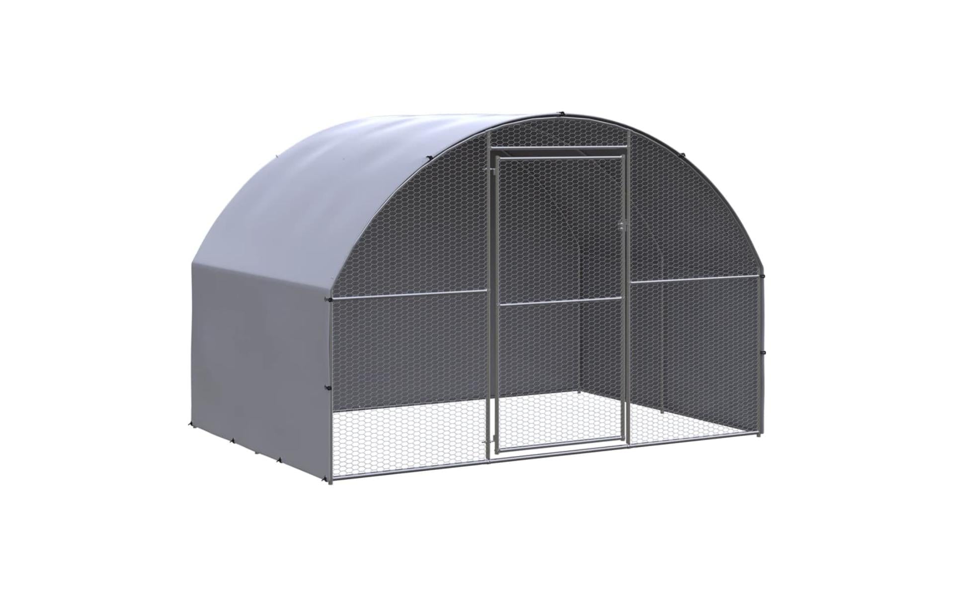 Outdoor chicken coop 3x2x2 m Galvanized steel