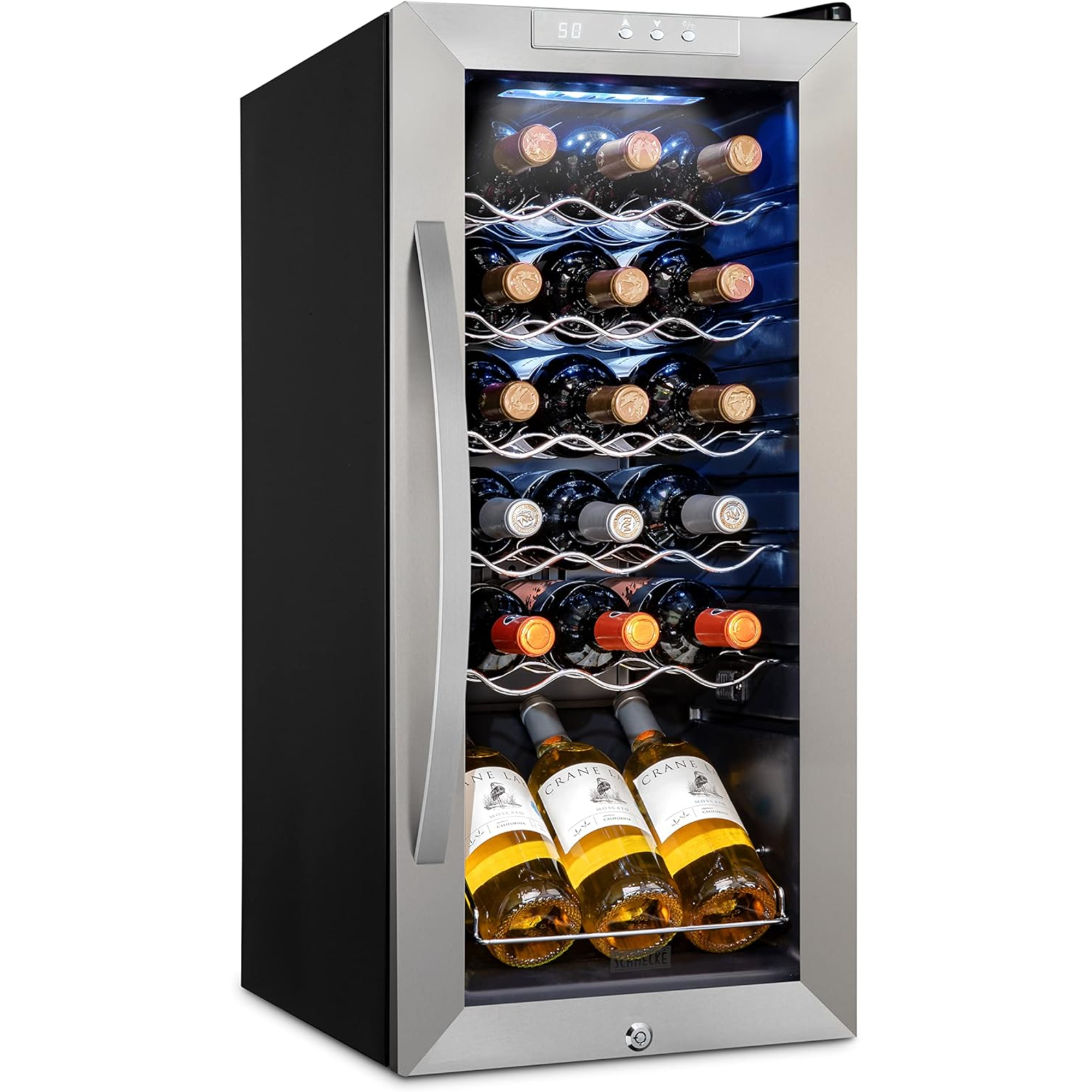 Schmecke 18 Bottle Compressor Wine Cooler Refrigerator