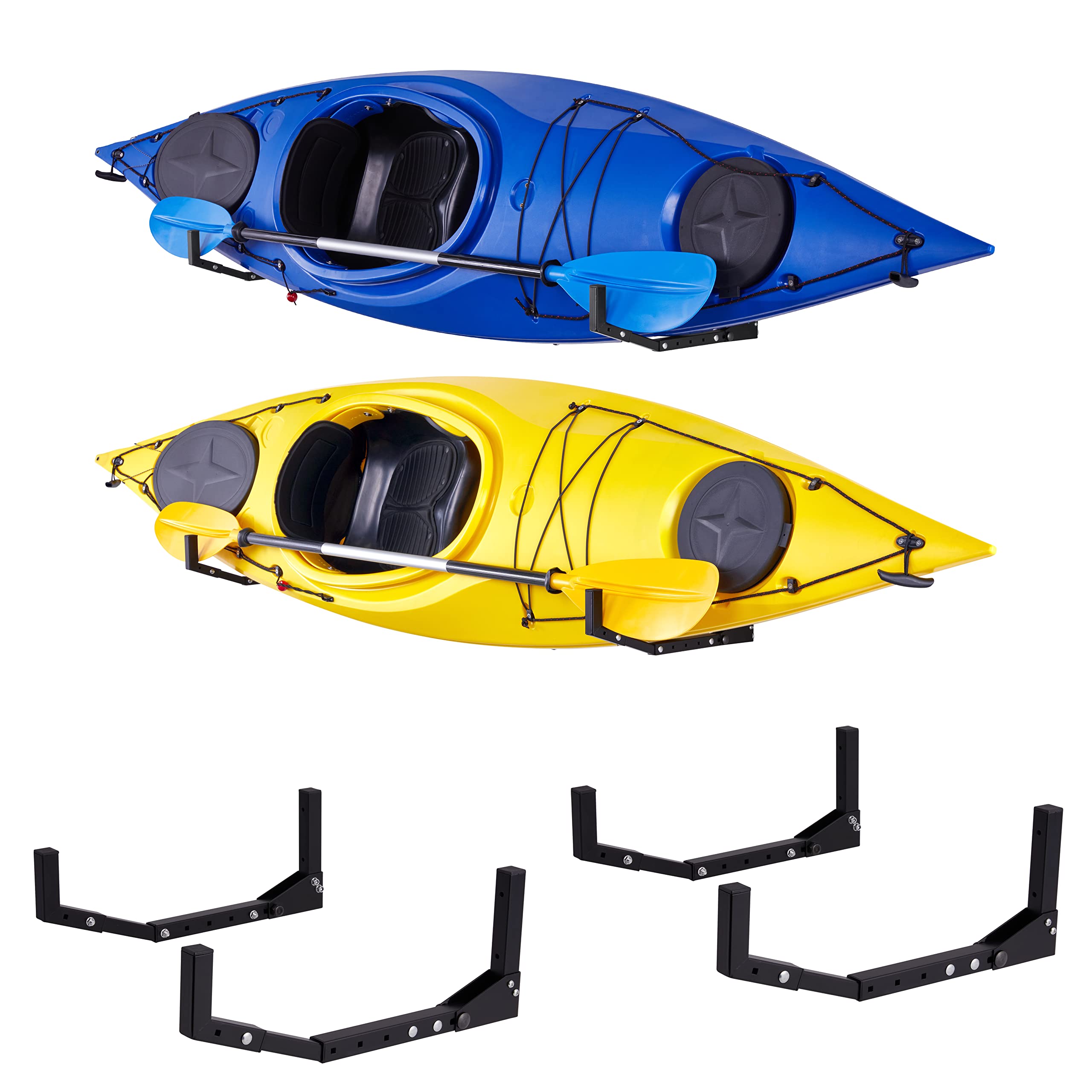 RaxGo Kayak Wall Hanger, Heavy Duty Wall Mounted Kayak Rack