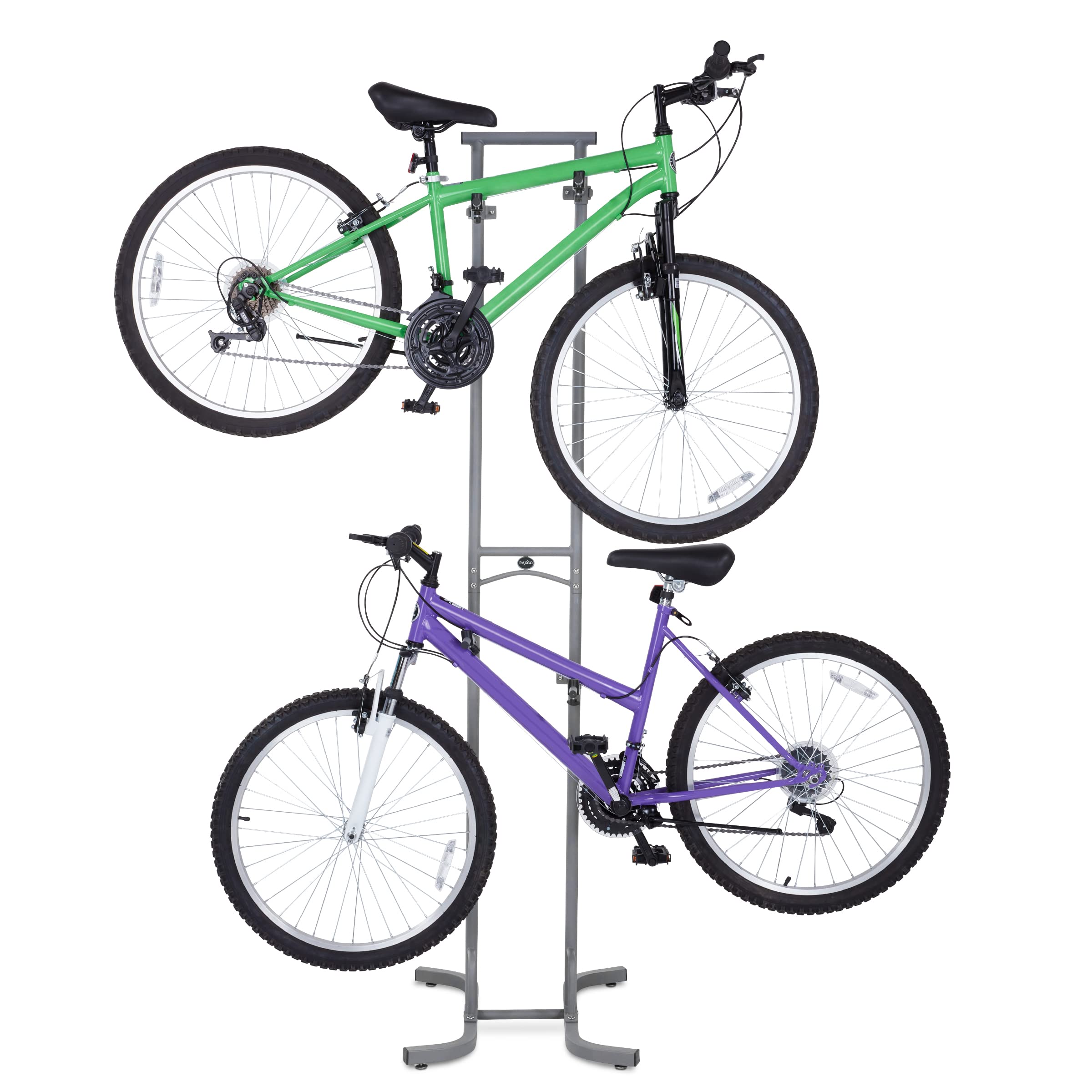 RaxGo Freestanding Bike Stand w/Adjustable Height - 2 Bikes