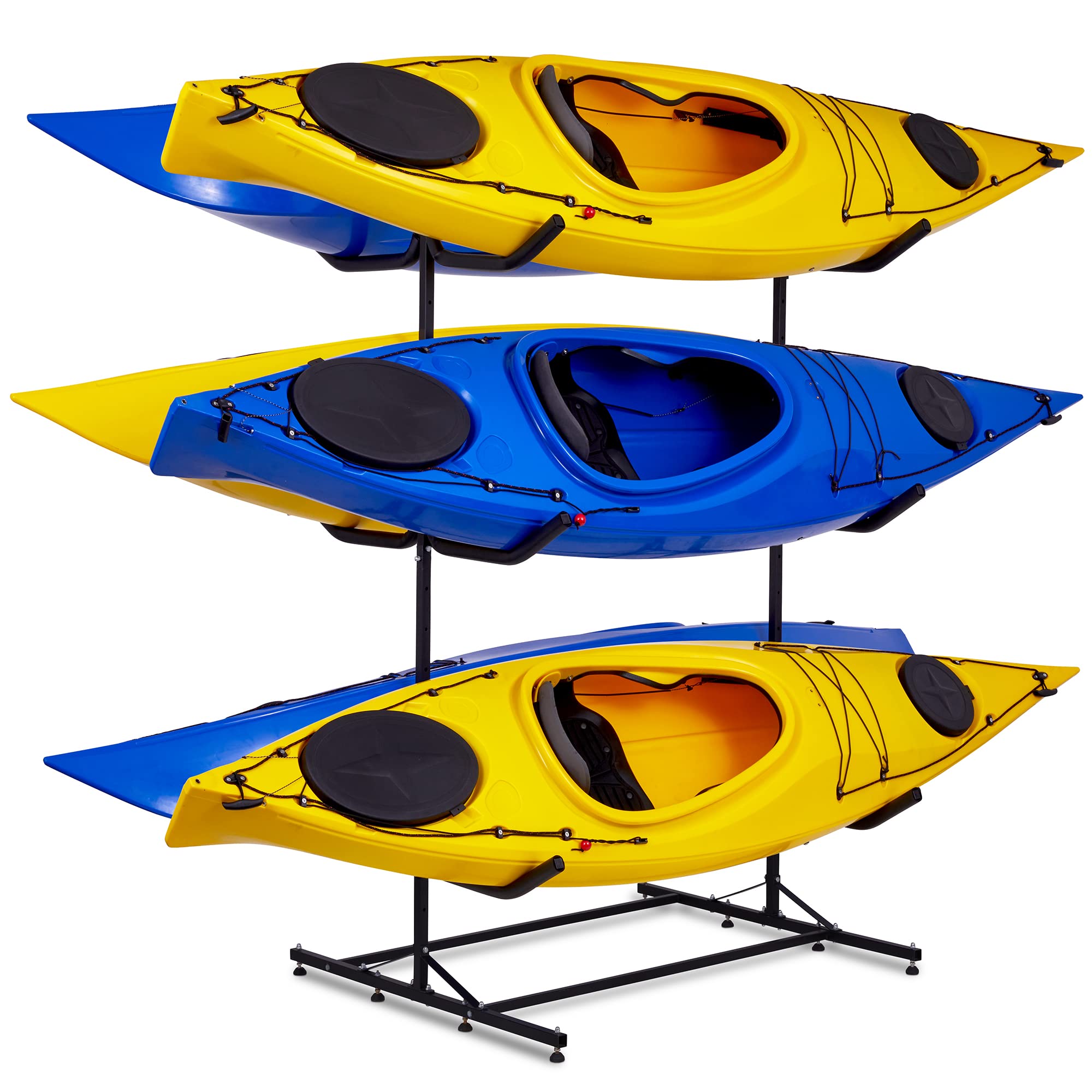 RaxGo Kayak Storage Rack, Freestanding Rack for 6 Kayak