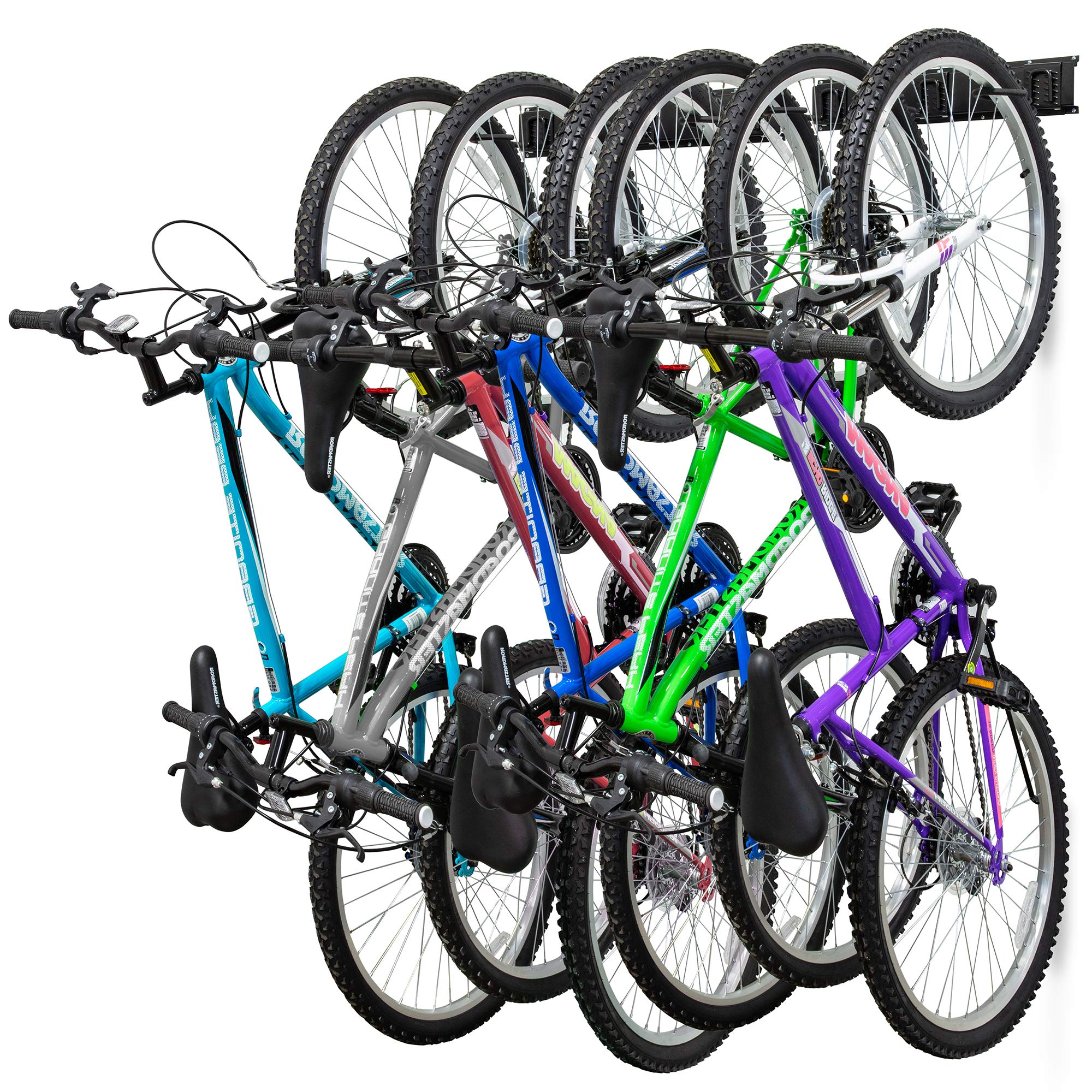 RaxGo Garage Bike Rack Wall Mount Bicycle Storage w/6 Hooks