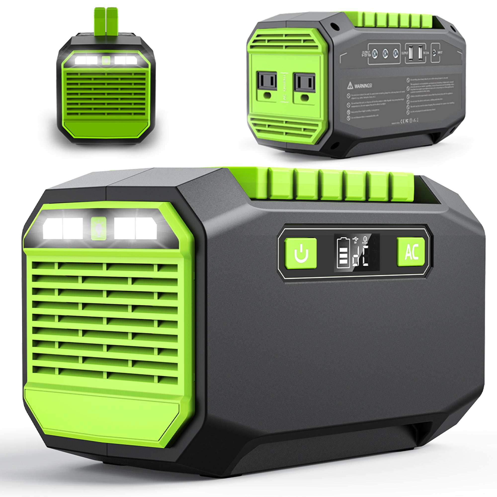 145 Wh Portable Power Station, AC , DC, USB output, 200W