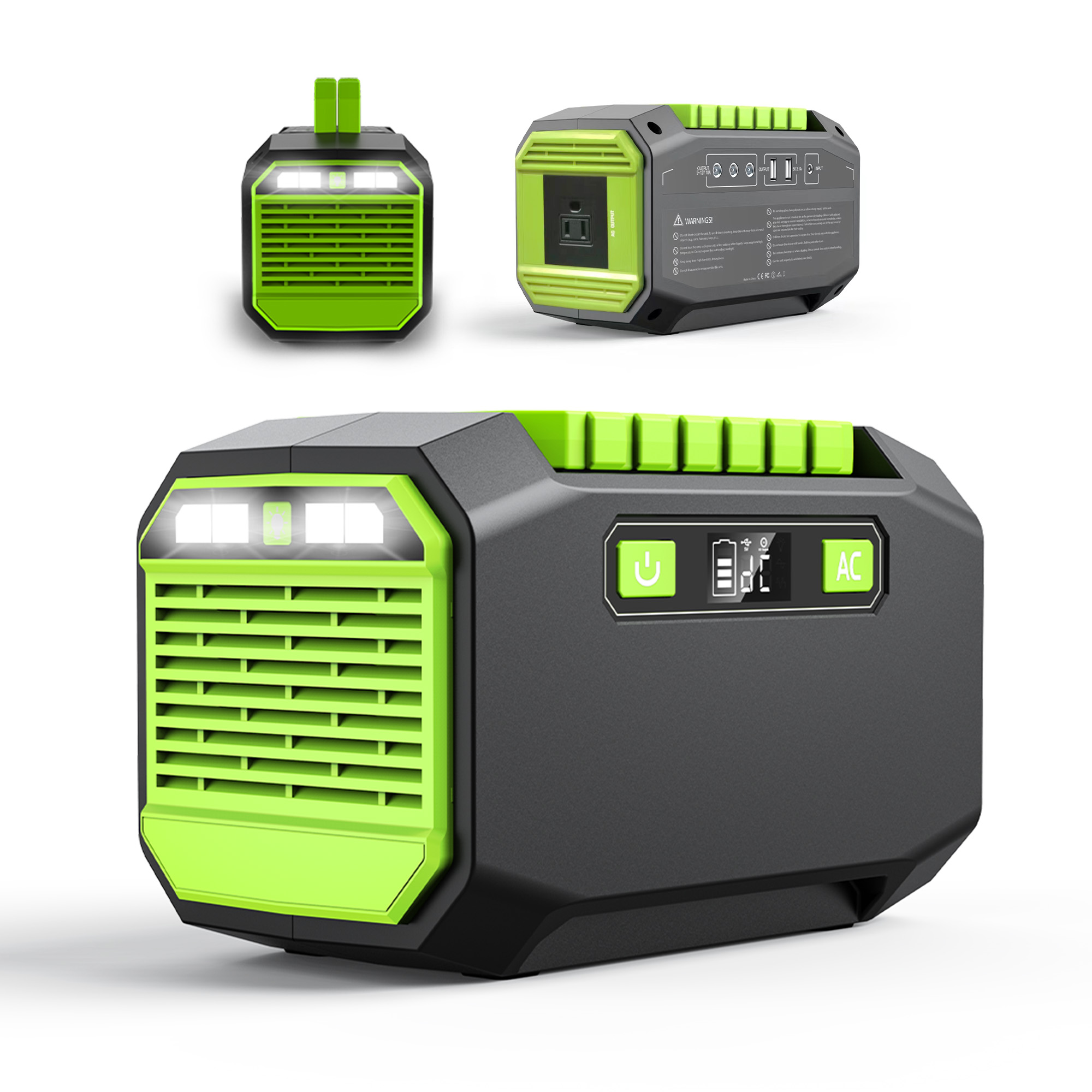 145 Wh Portable Power Station, AC , DC, USB output, 200W