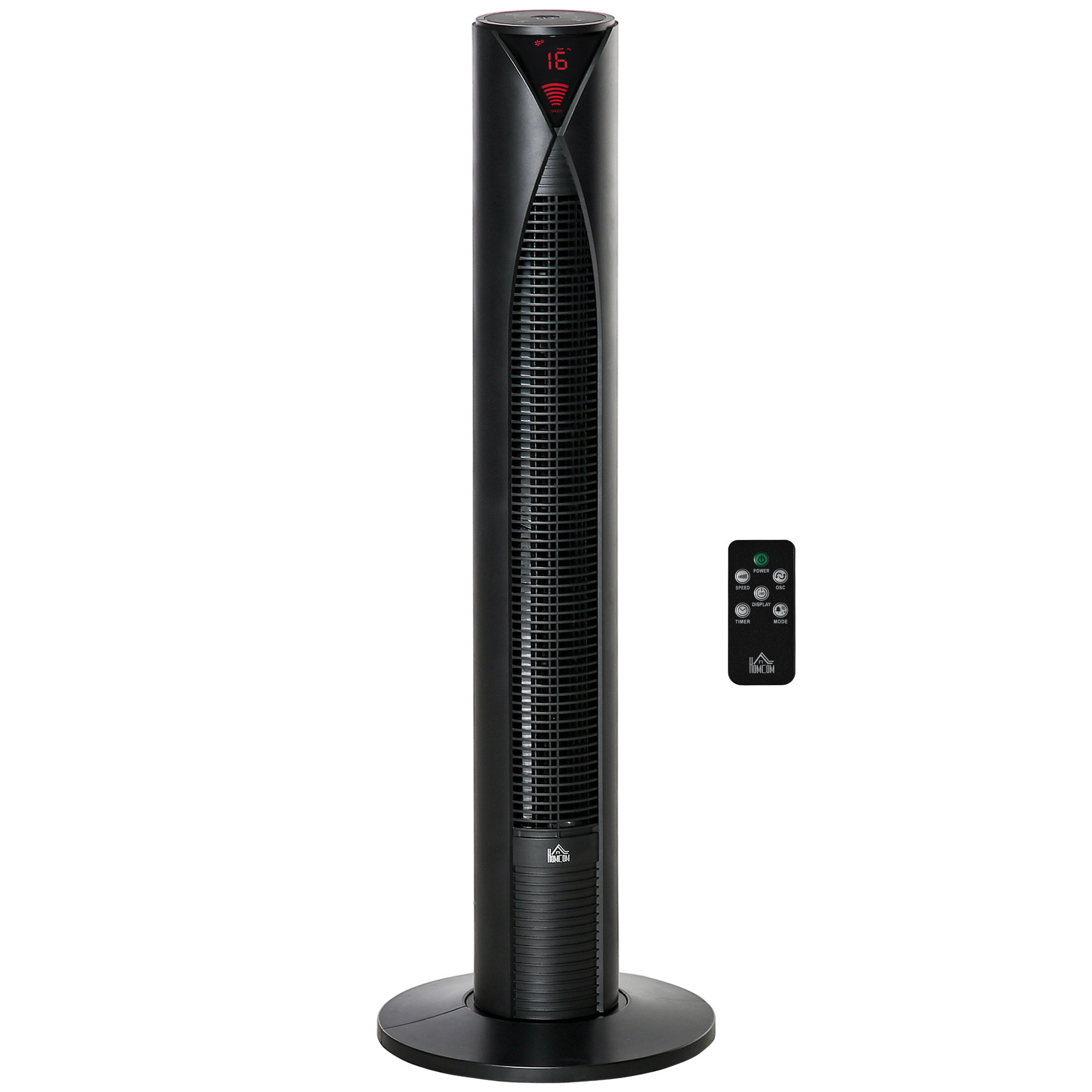 38" Oscillating Tower Fan With 12h Timer