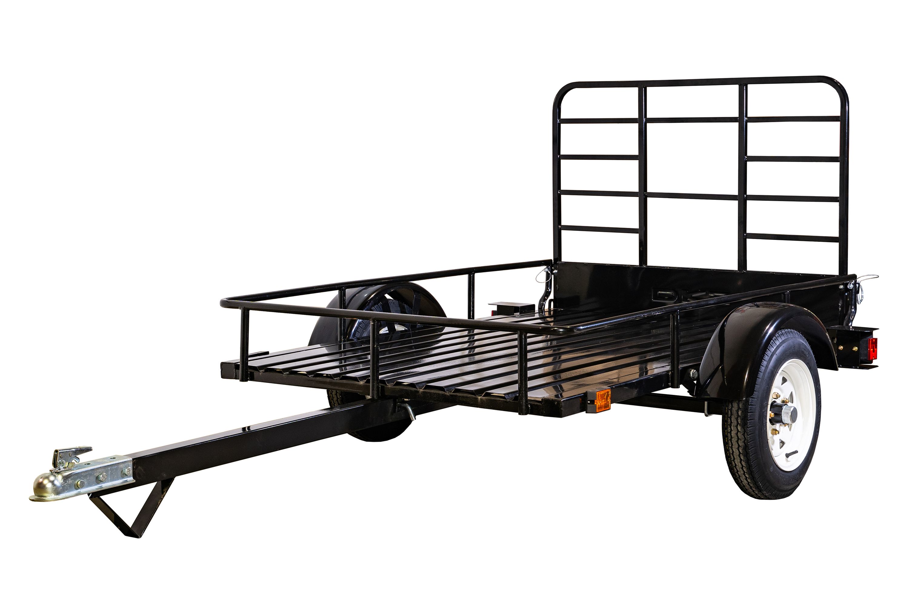 DK2 4 ft. x 6 ft. Single Axle Open Rail Utility Trailer