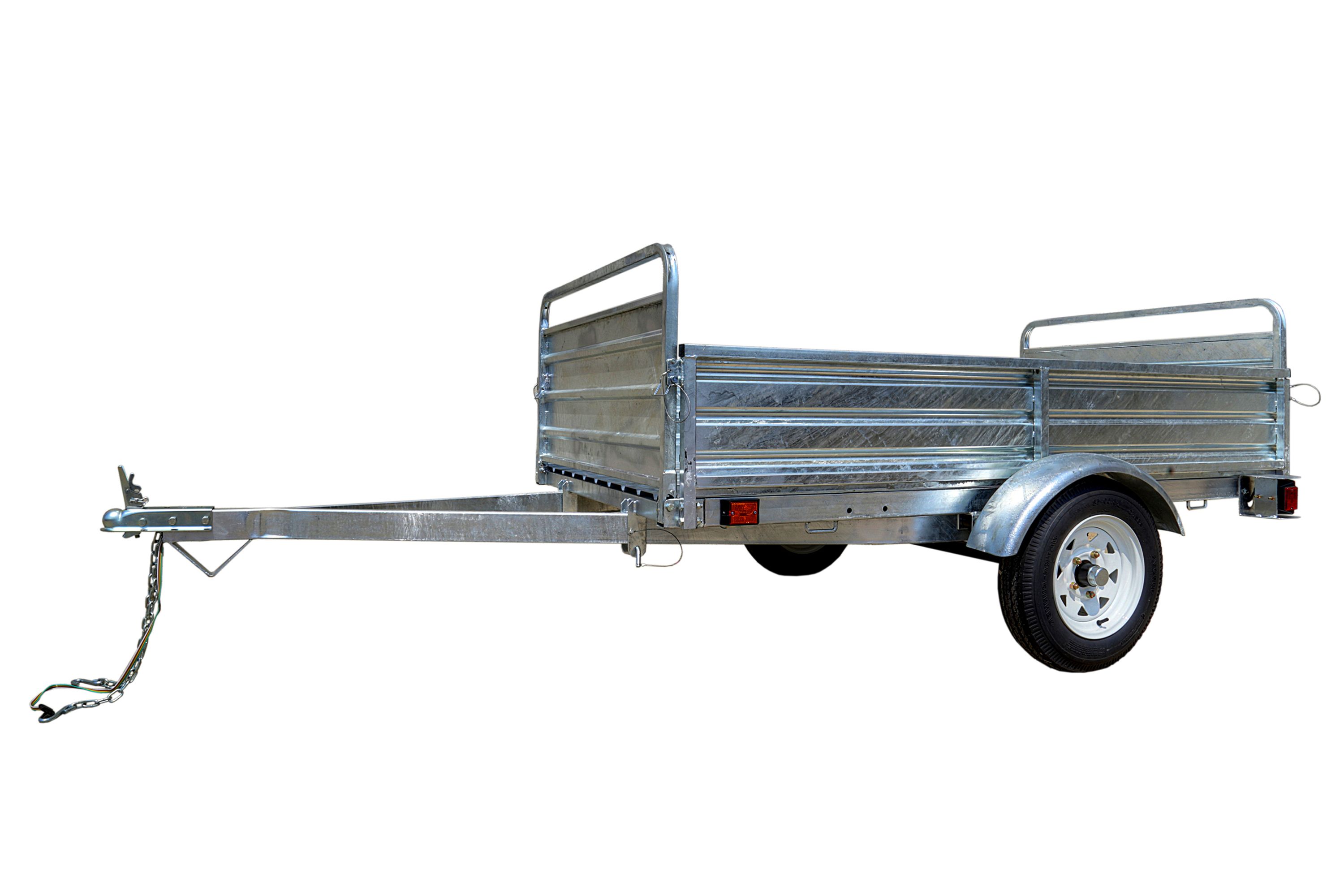 DK2 4.5 ft. x 7.5 ft. Single Axle Galvanized Trailer