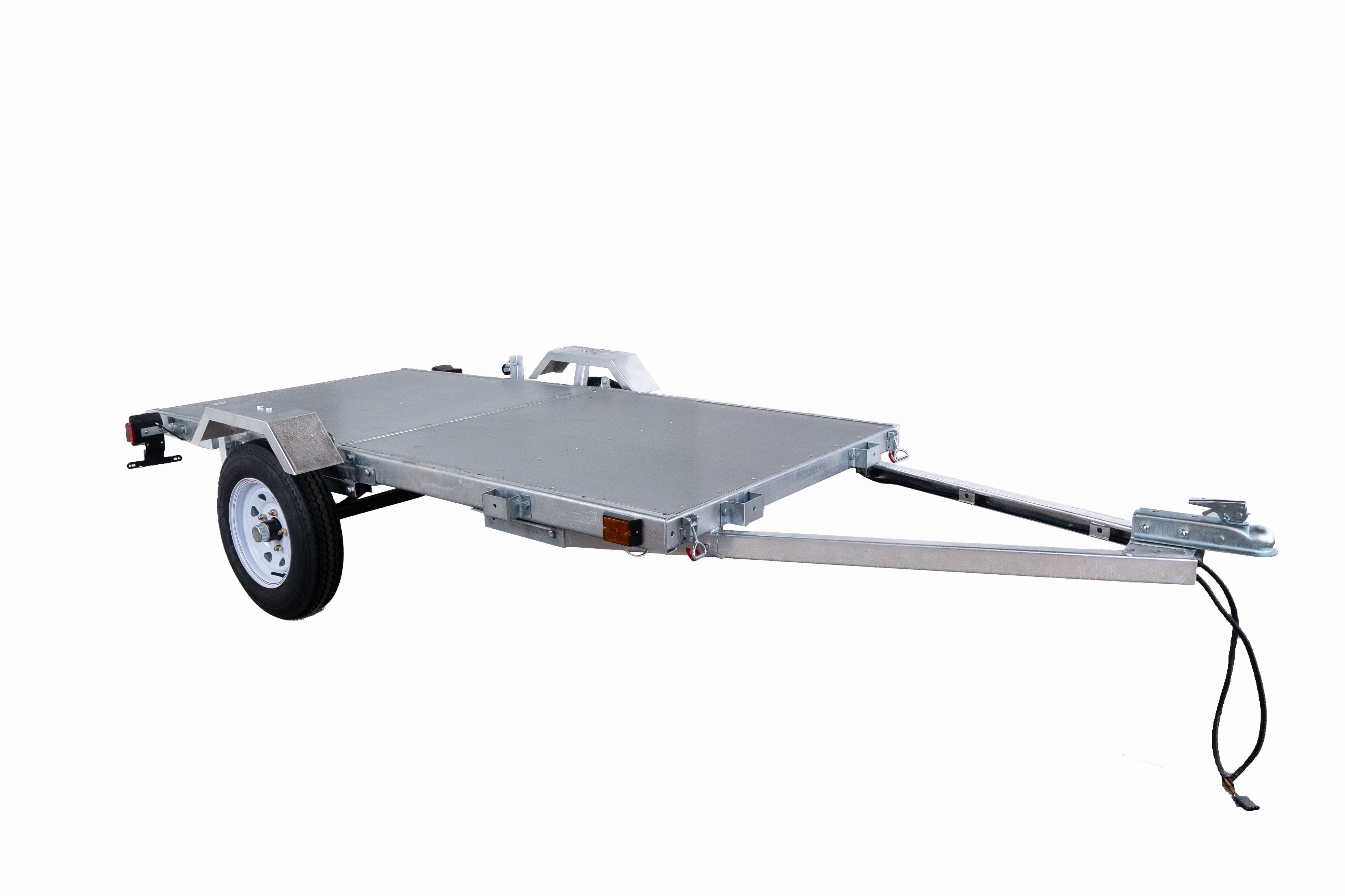 DK2 4ft x 8ft Single Axle Galvanized Folding Utility Trailer