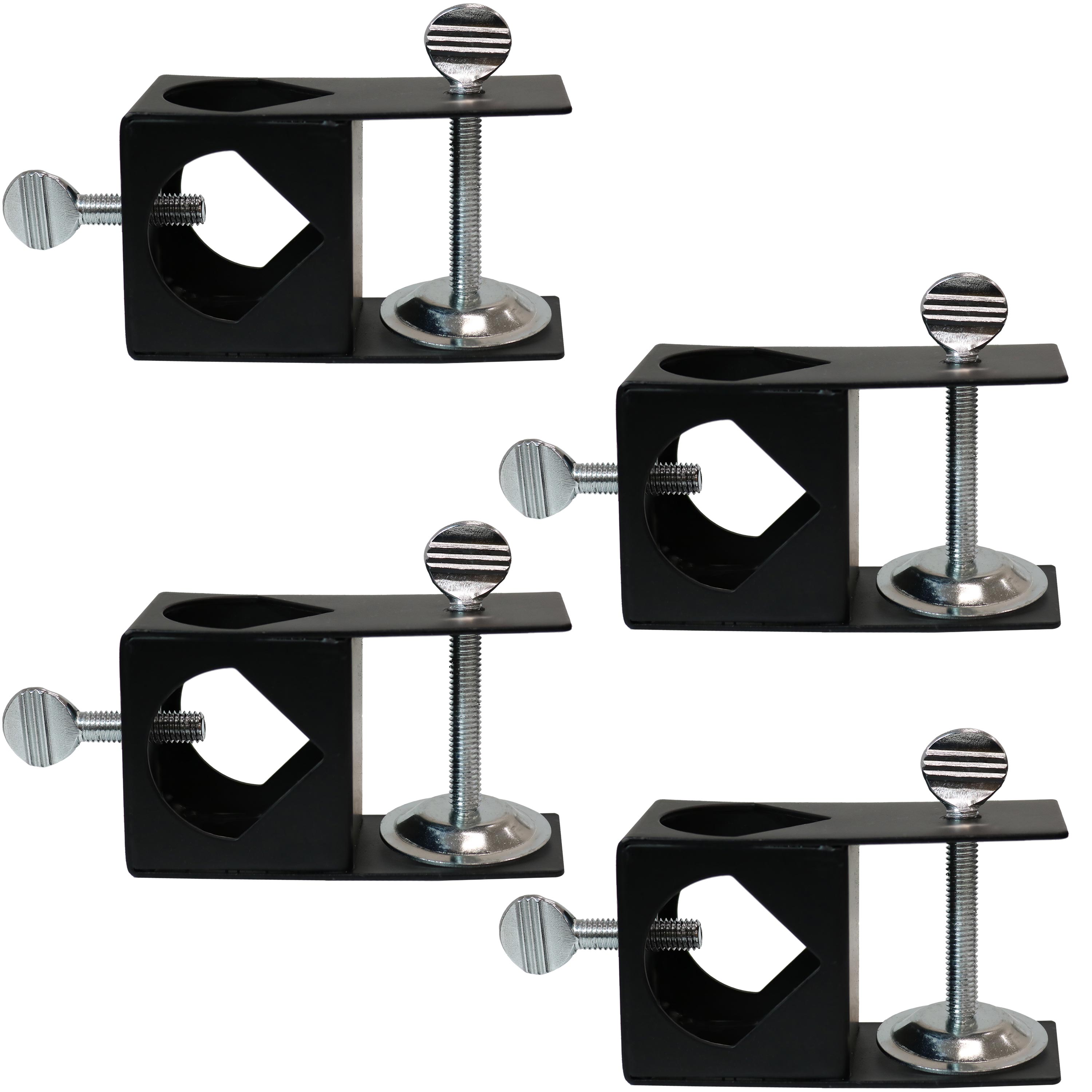 Outdoor Torch Deck Clamp Holder - Black - Set of 4