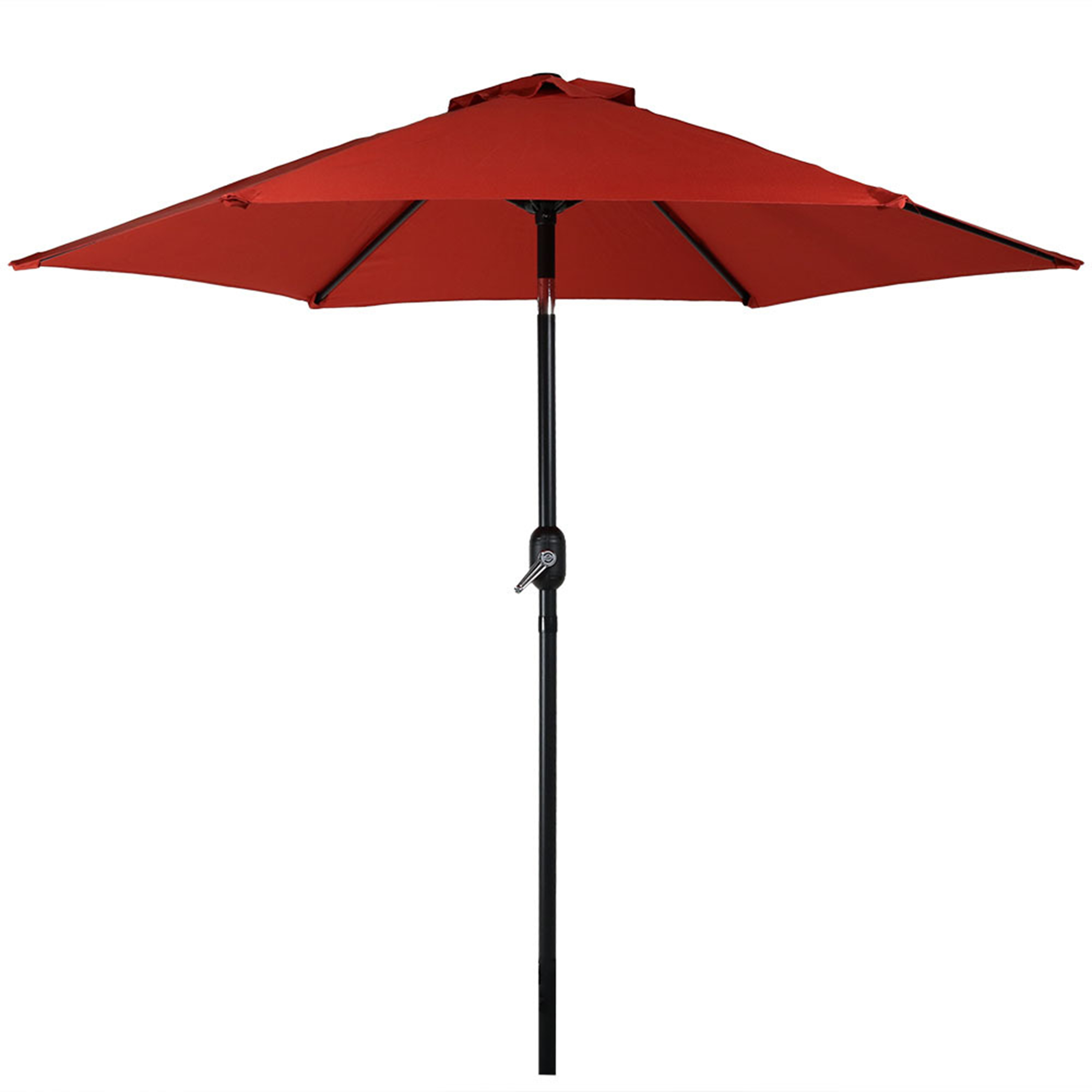 7.5 ft Patio Umbrella with Tilt and Crank - Burnt Orange