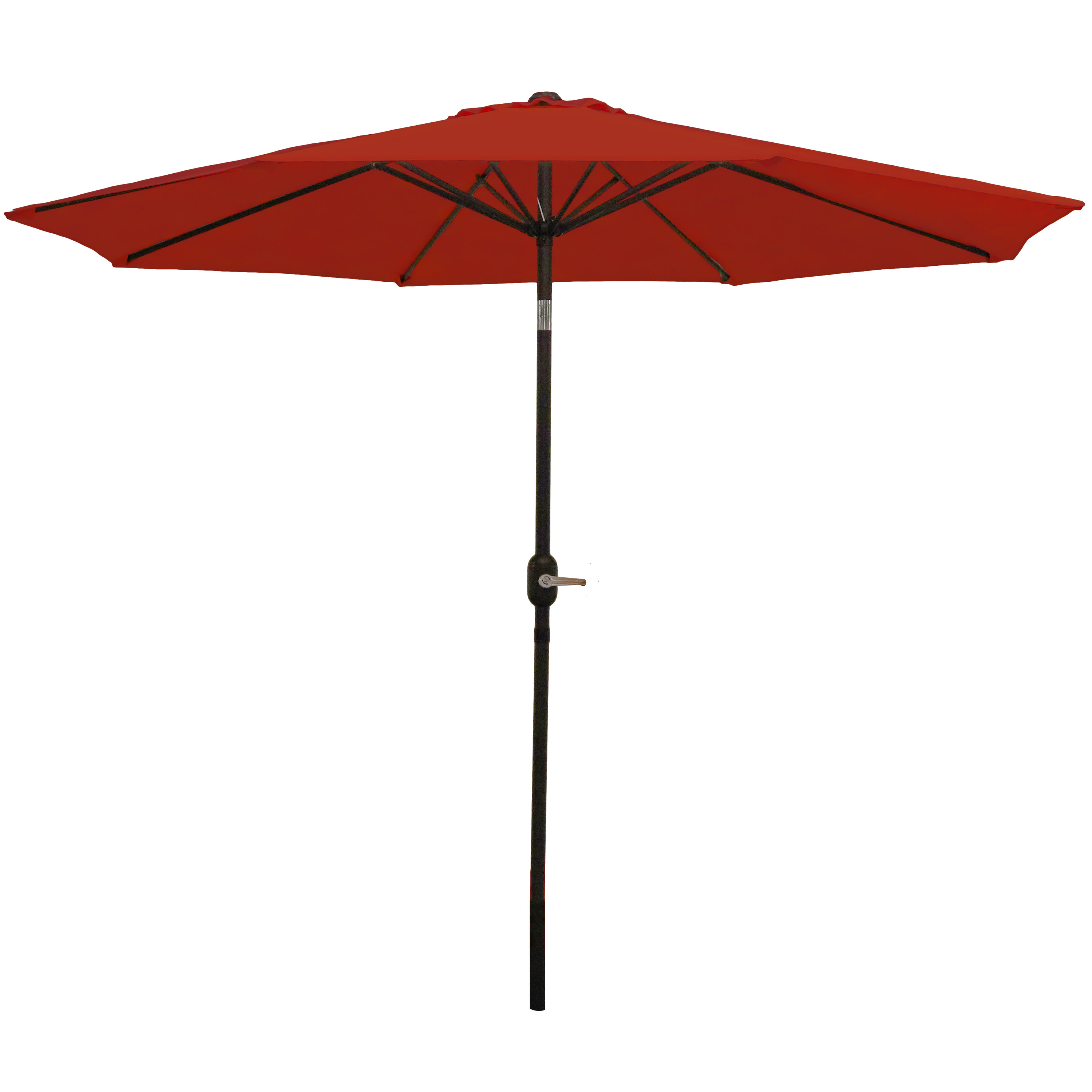 9 ft Patio Umbrella with Tilt and Crank - Burnt Orange