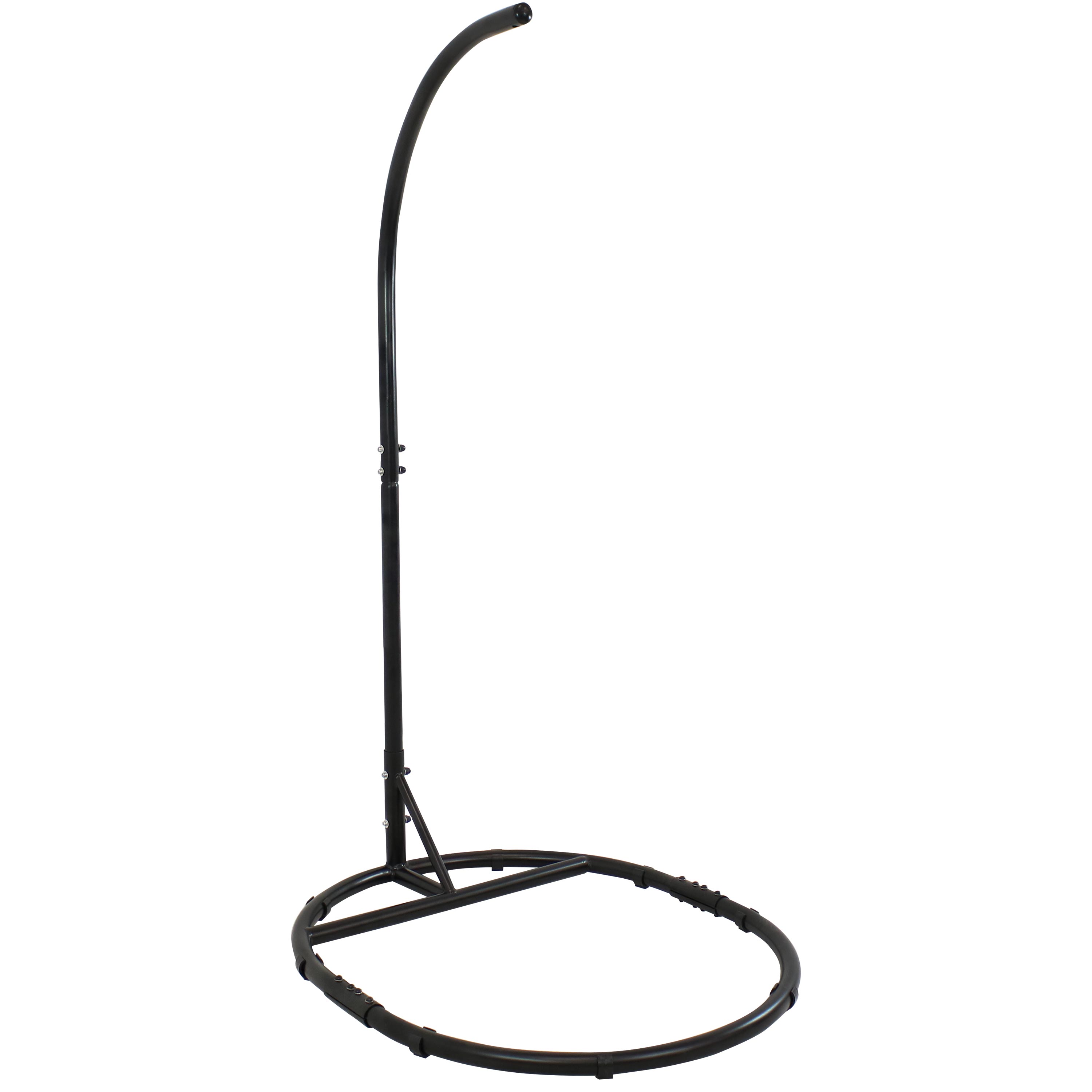 Rounded Base Powder-Coated Steel Egg Chair Stand - 76 in