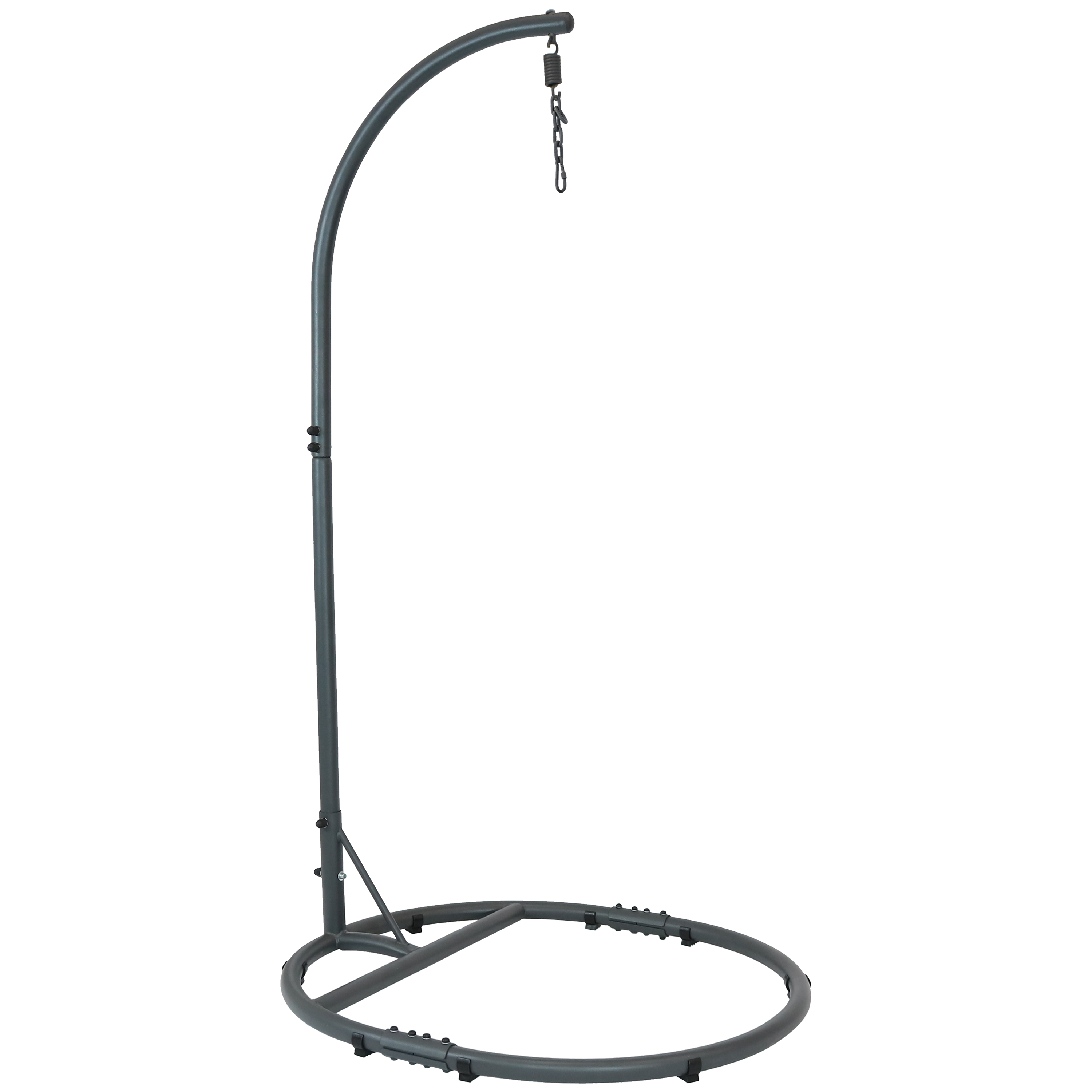 Rounded Base Powder-Coated Steel Egg Chair Stand - 76 in