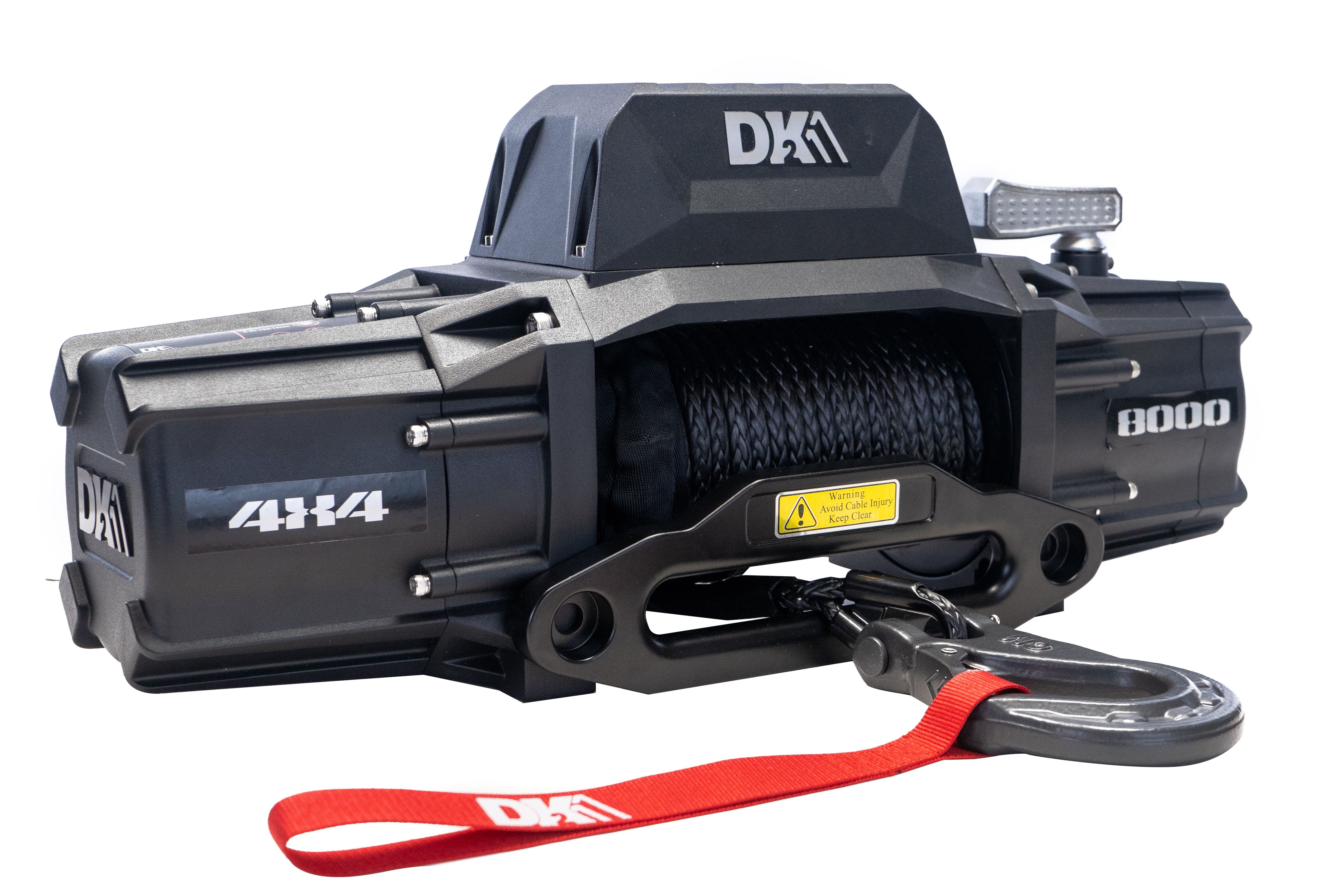 DK2 8,000 lb Electric 4x4 Winch (Synthetic Rope Included)