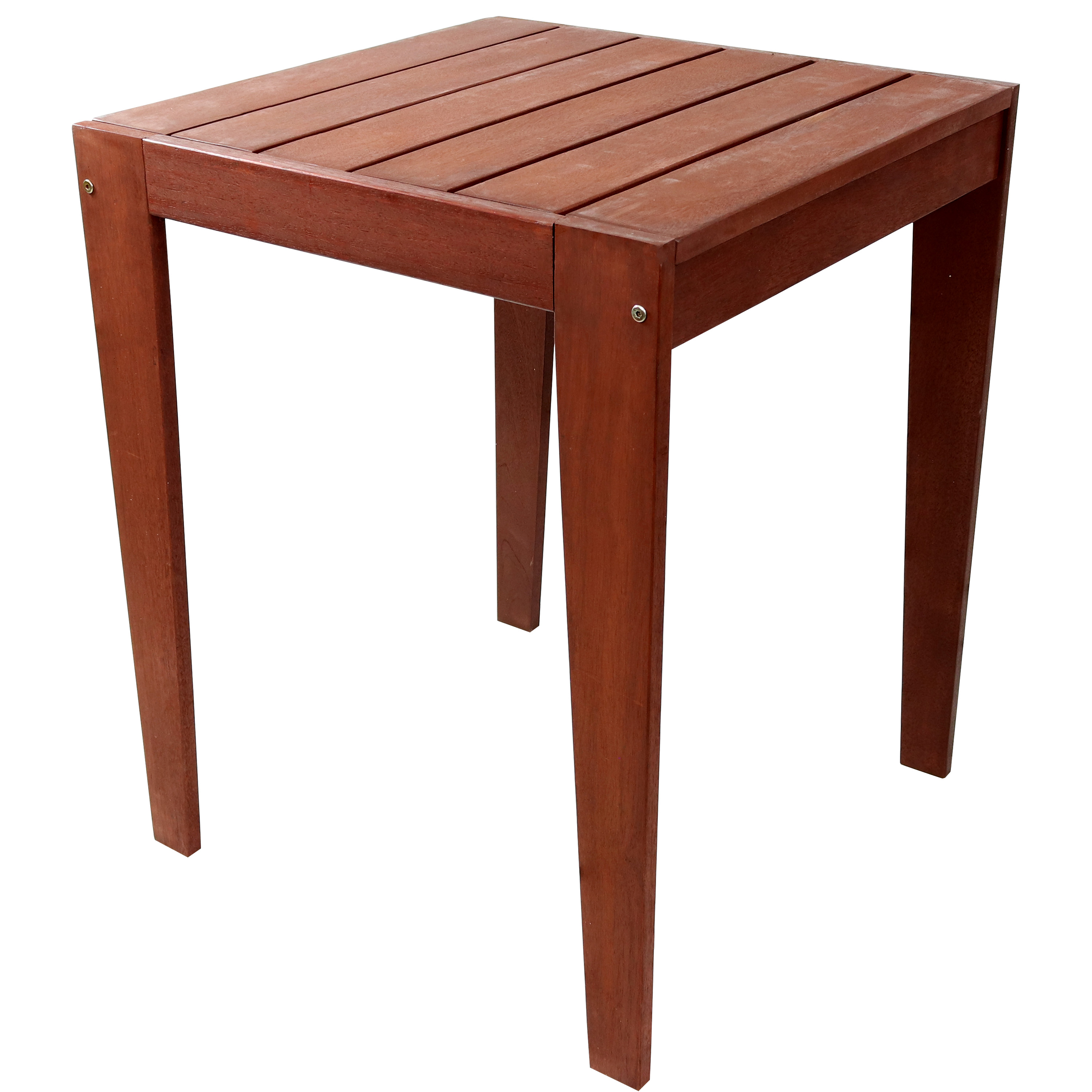 23.5 in Meranti Wood Square Patio Side Table