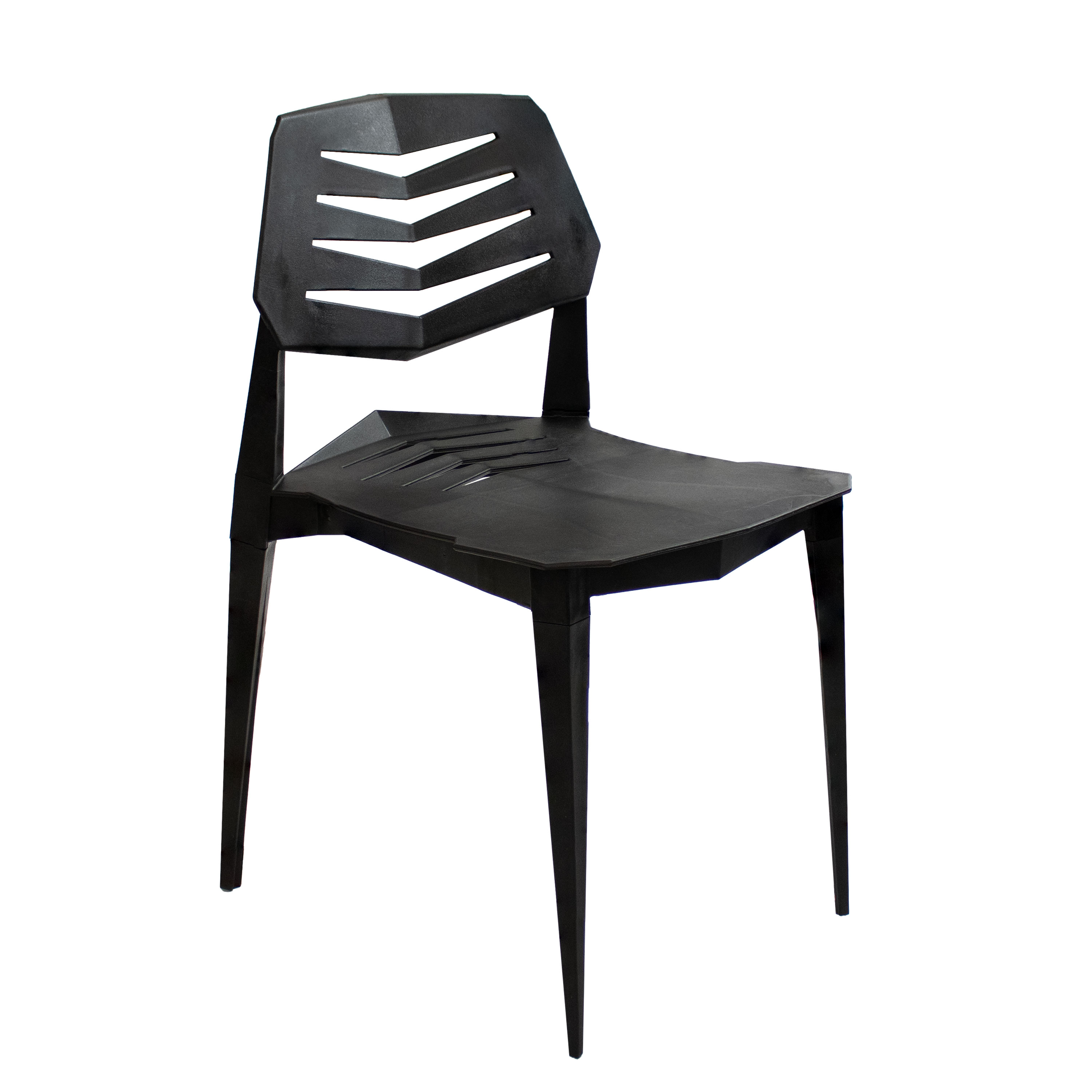 Matisse Polypropylene Outdoor Dining Chair - Black