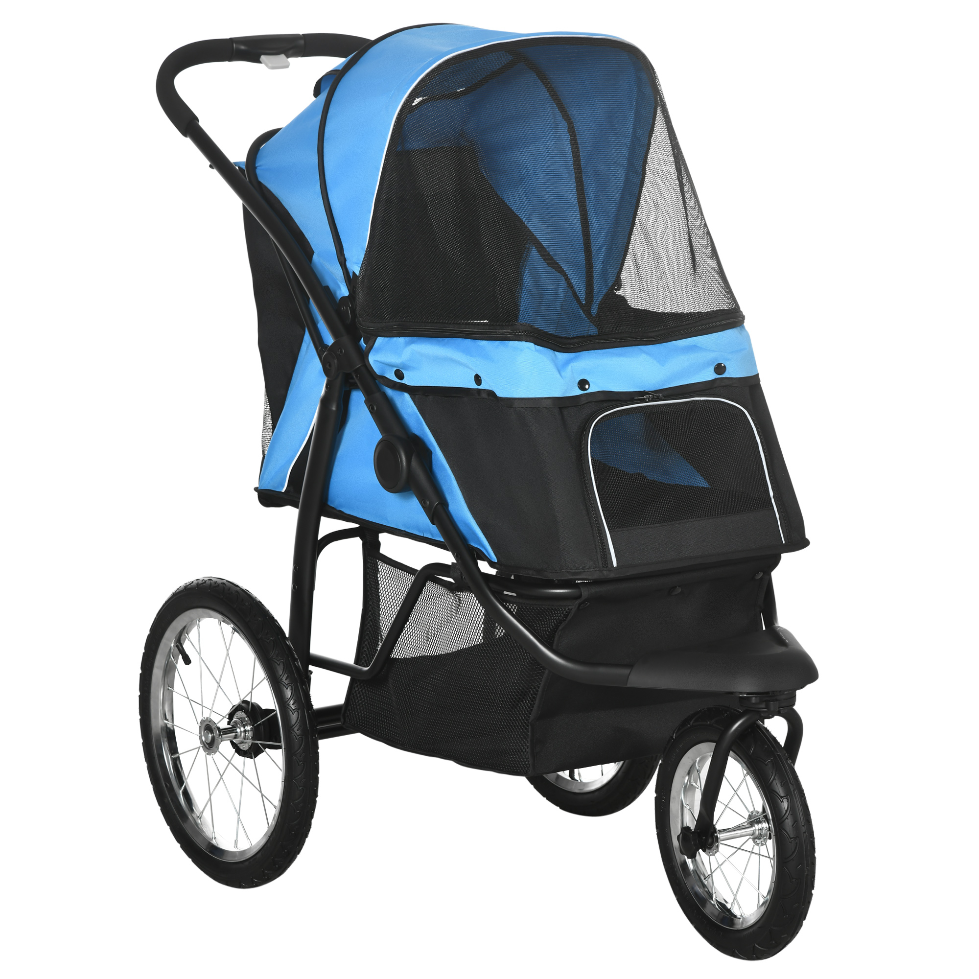 Pet Stroller for Small and Medium Dogs, Blue