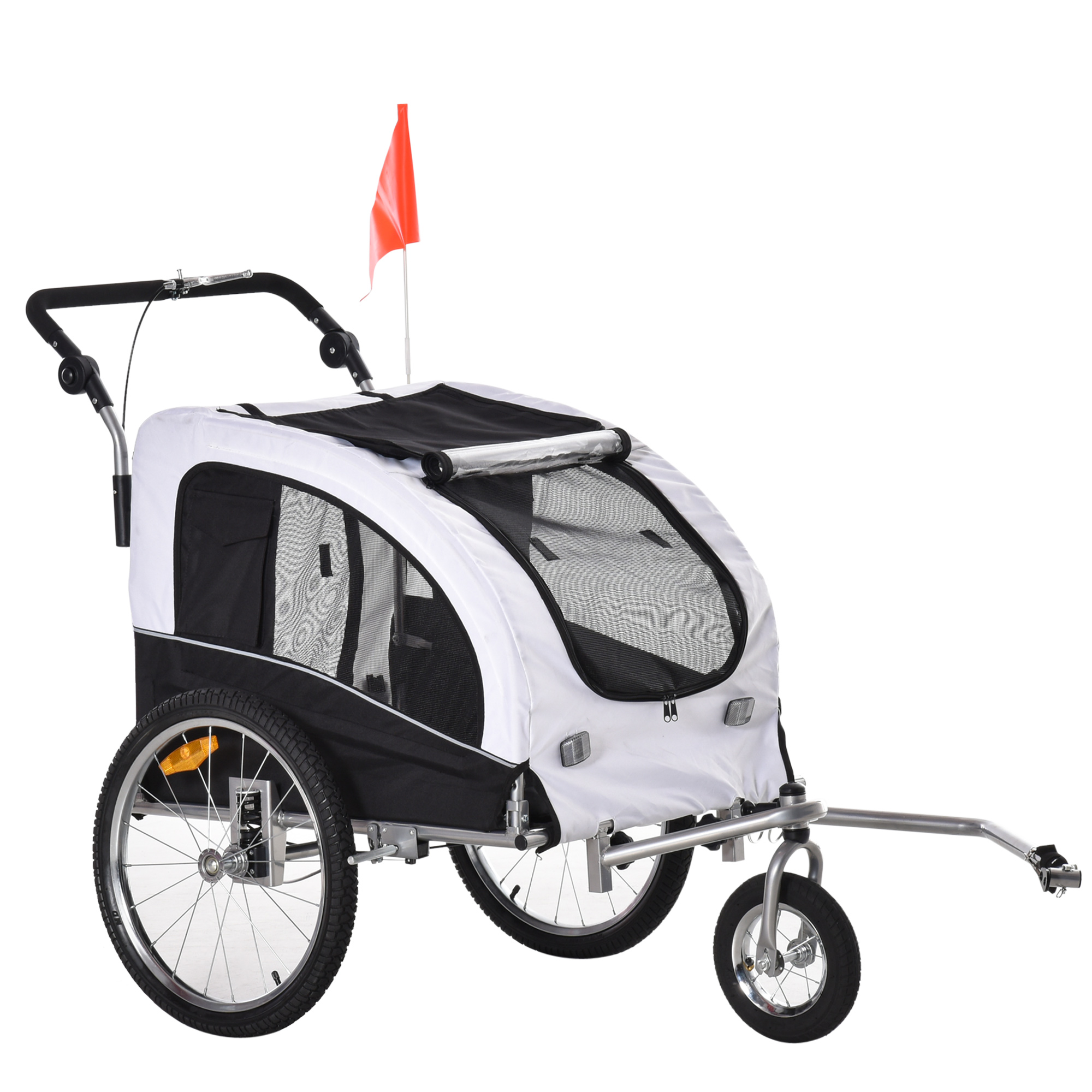 2-in-1 Pet Dog Bike Bicycle Trailer Stroller