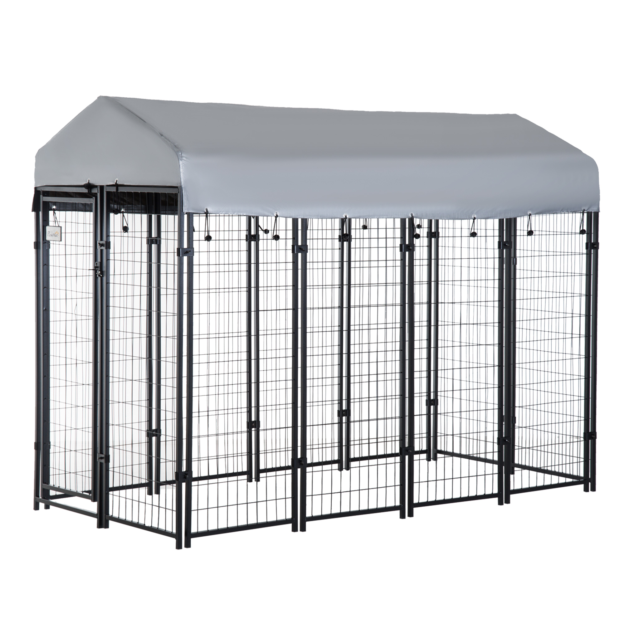 8' X 4' X 6' Large Outdoor Dog Kennel Steel Fence