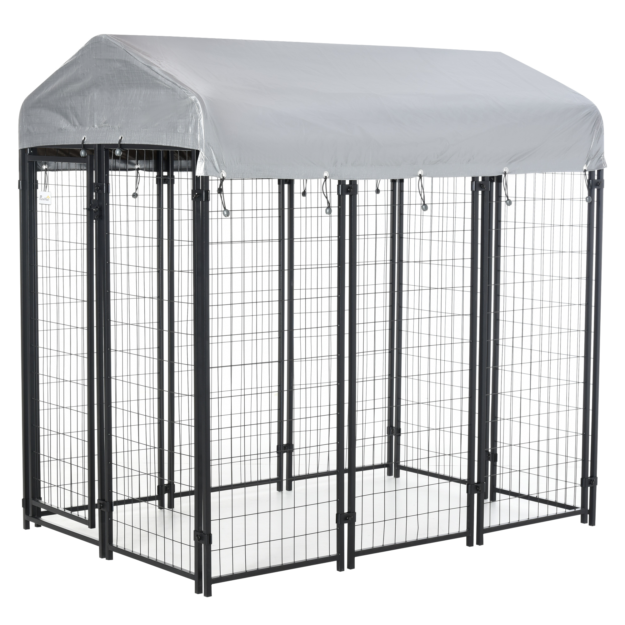 Pawhut Dog Kennel Steel Fence