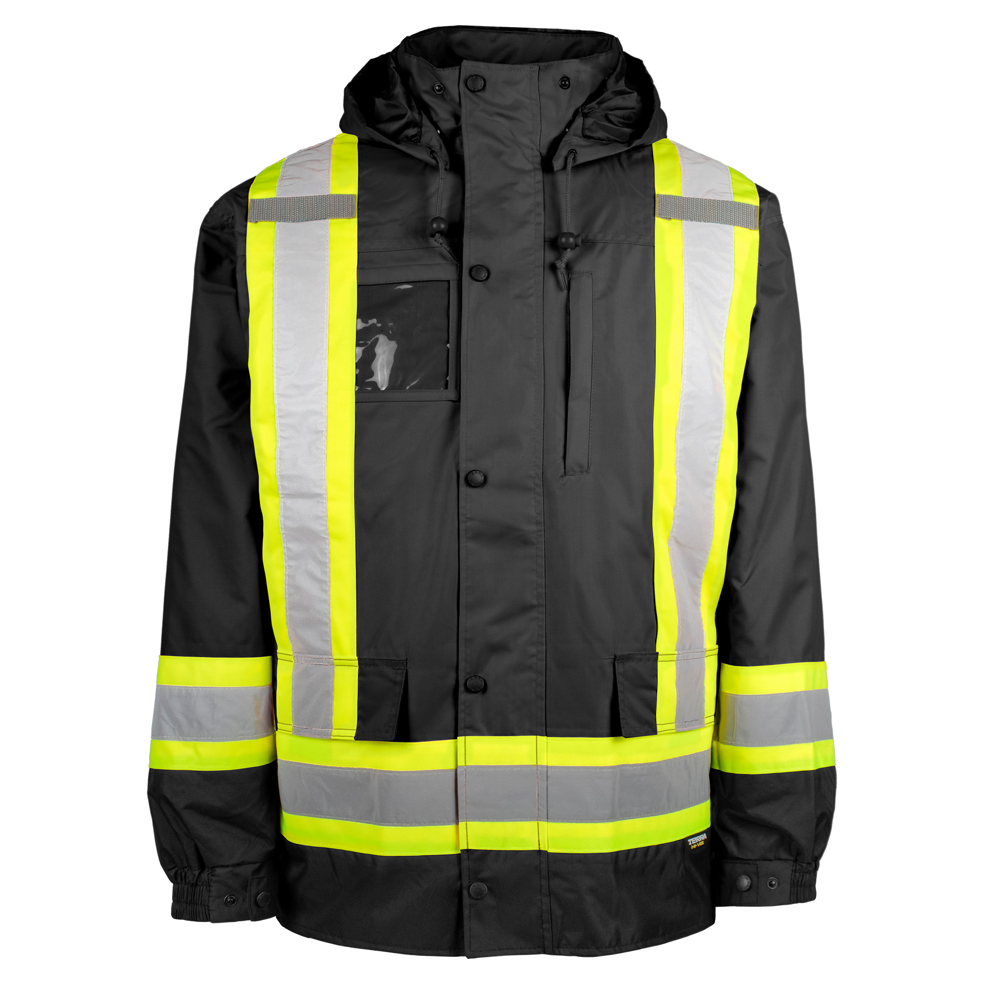 Hi-vis 7 in 1 Jacket - Black