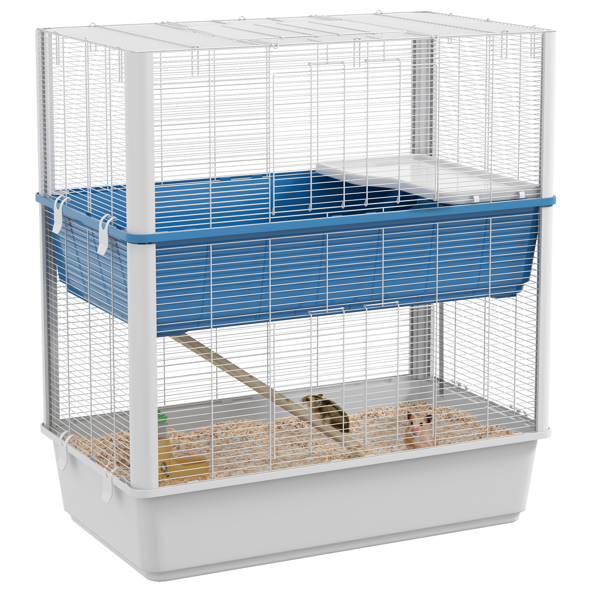 Large Hamster Cage with Accessories, Rat Cage Gerbil Habitat