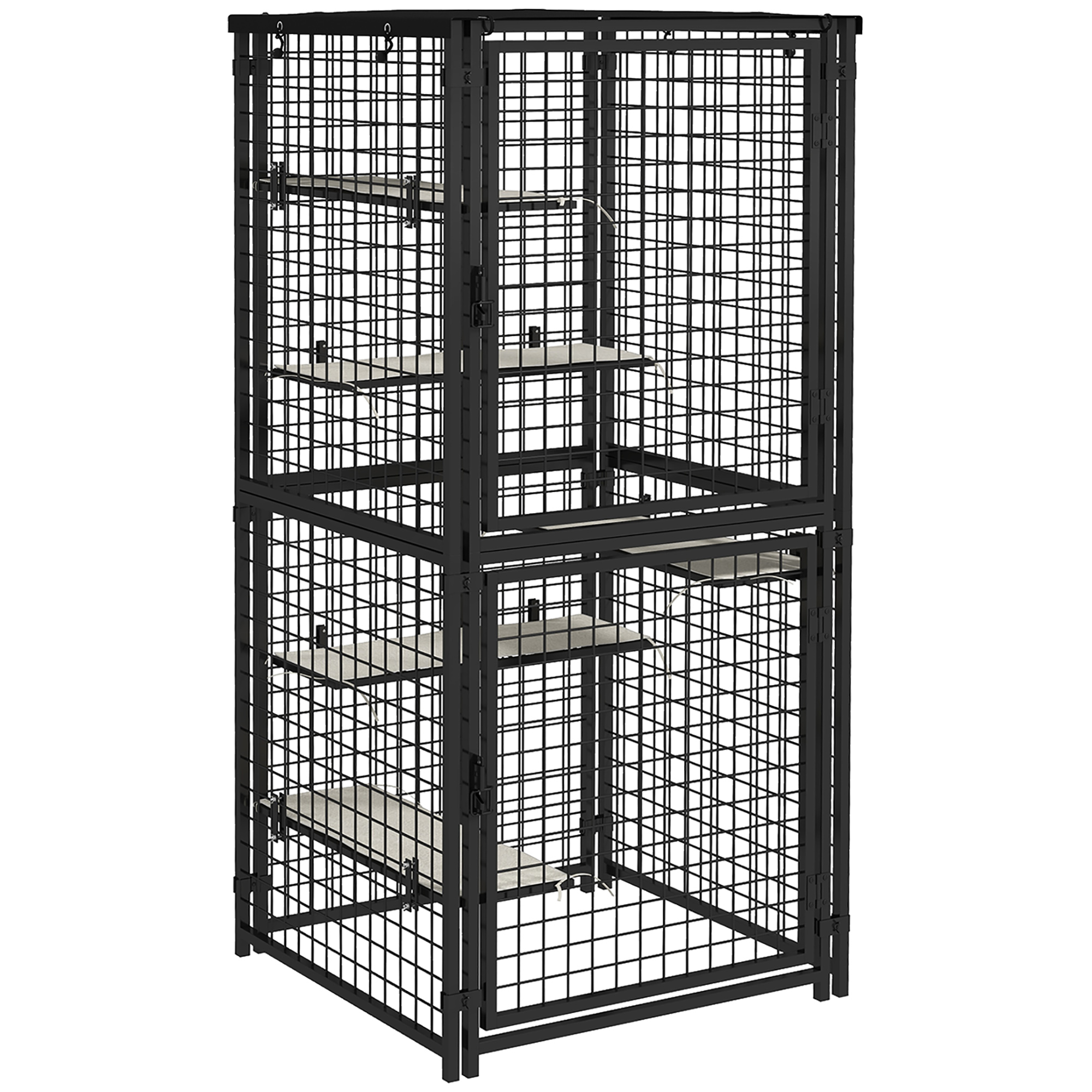 Cat Cage Multi-Level Outdoor w/ UV-and Water Resistant Roof