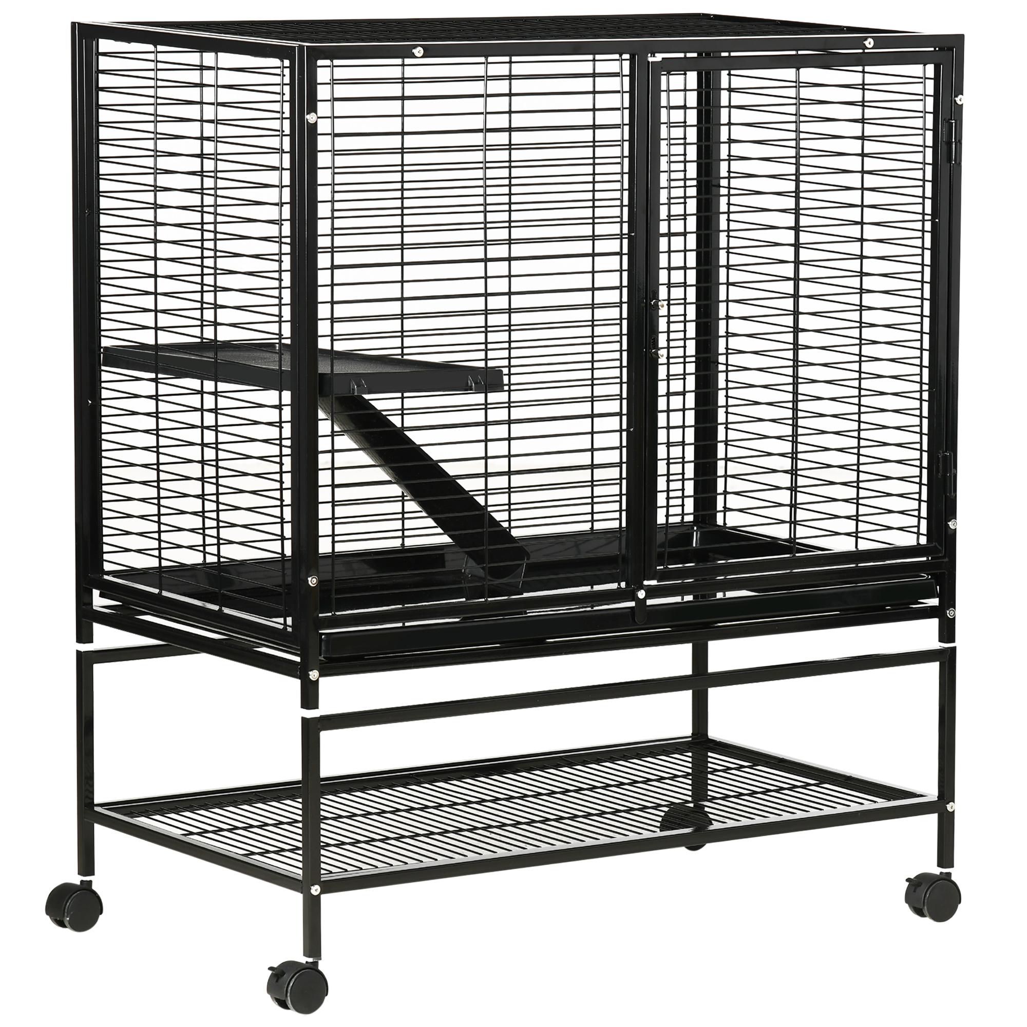 Small Animal Cage with Hammock, Chinchilla Cage Metal Wire