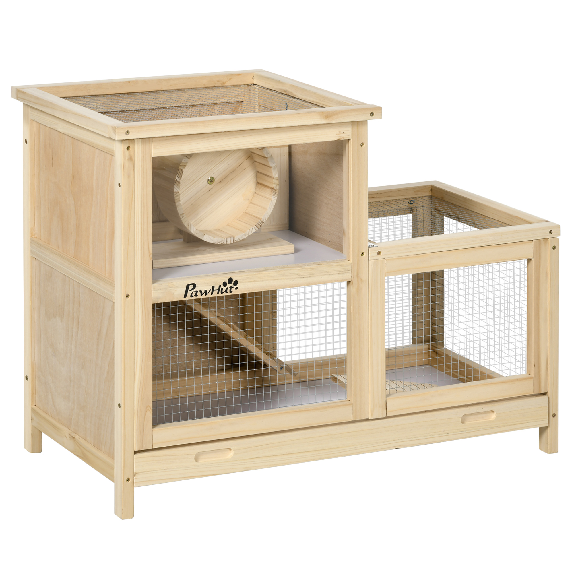 Pawhut Wooden Hamster Cage