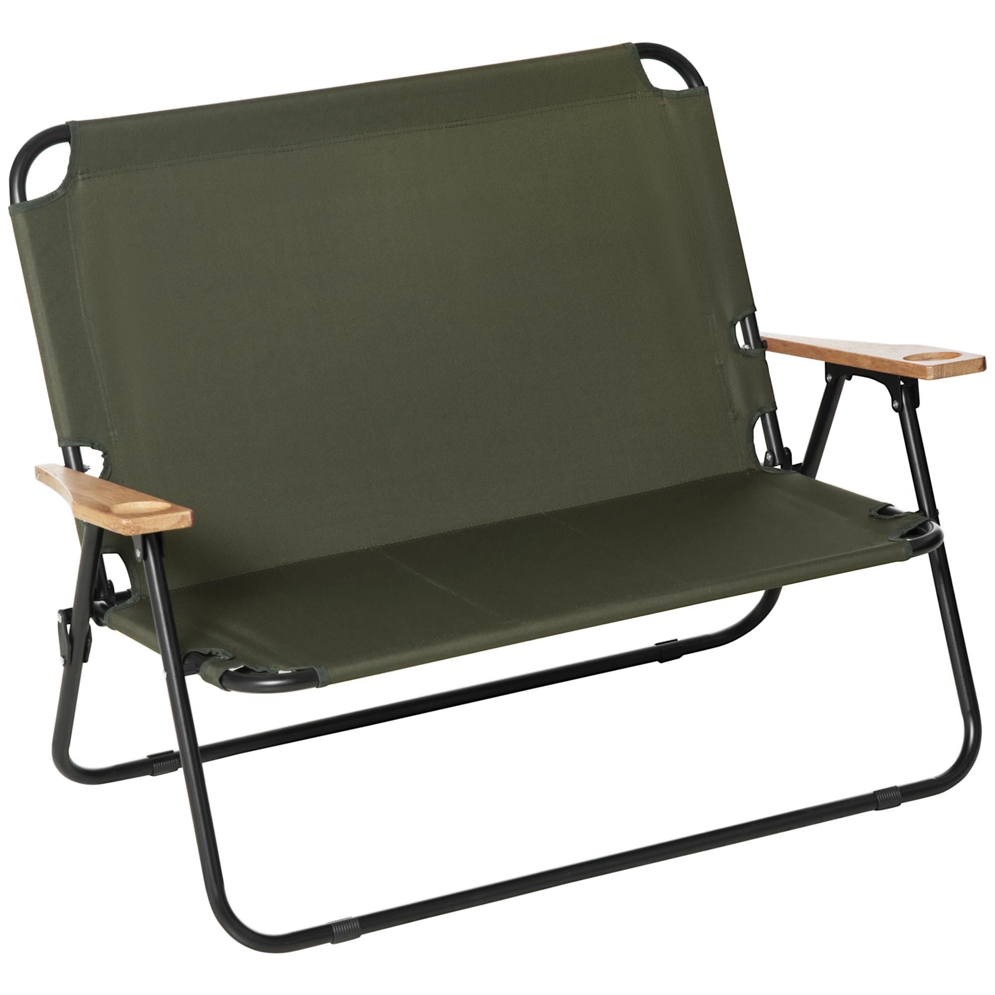 Double Folding Chair, Green