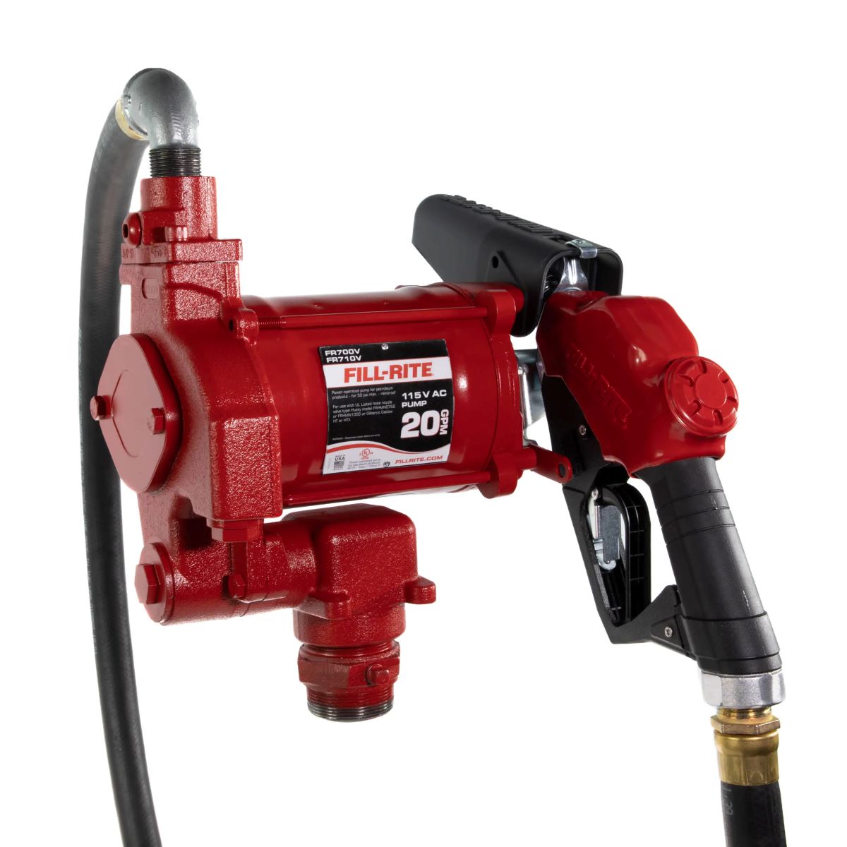 115V AC 20 GPM Fuel Transfer Pump with Nozzle