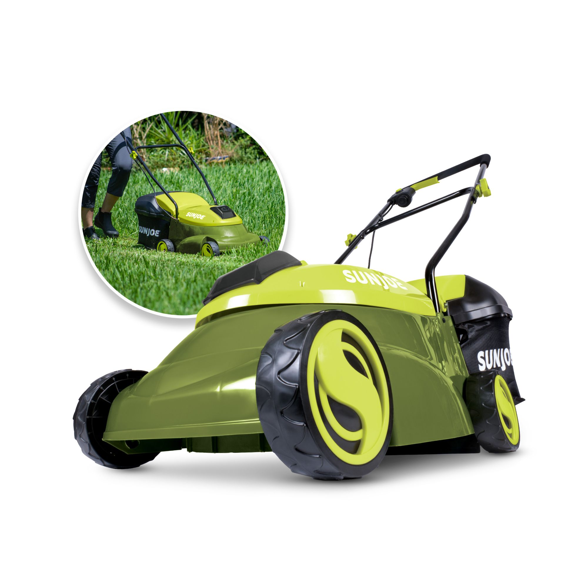 Sun Joe 14-Inch 28V Cordless Lawn Mower with Brushless Motor