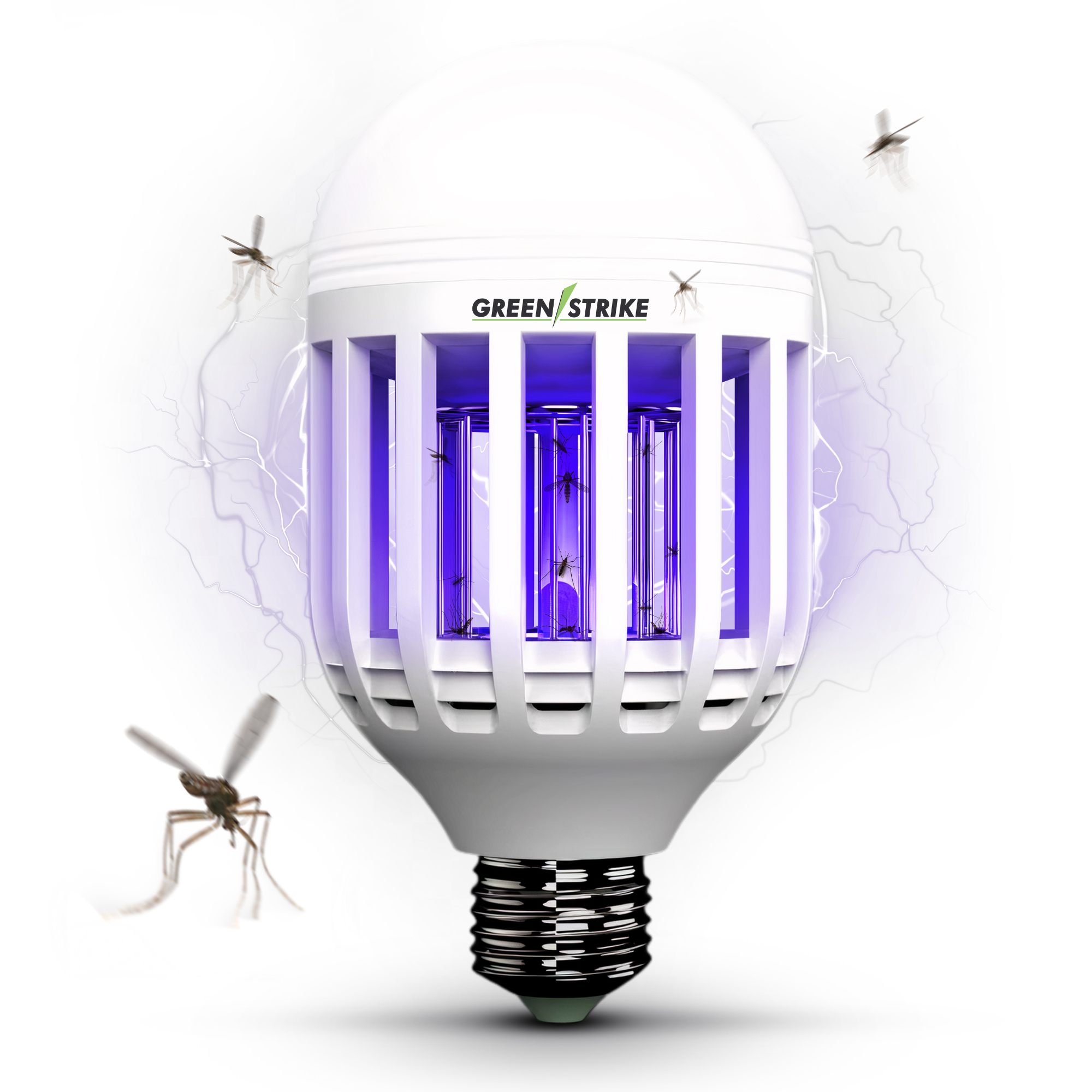 GREENSTRIKE Flying Insect Zapping Light Bulb