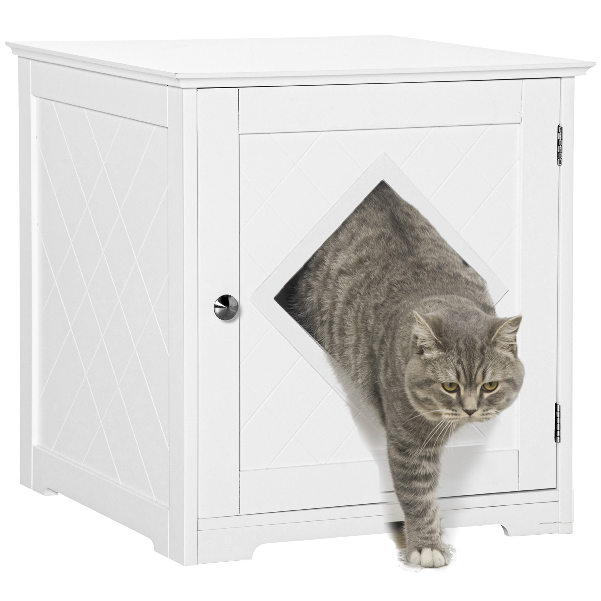 Cat Litter Box Enclosure End Table