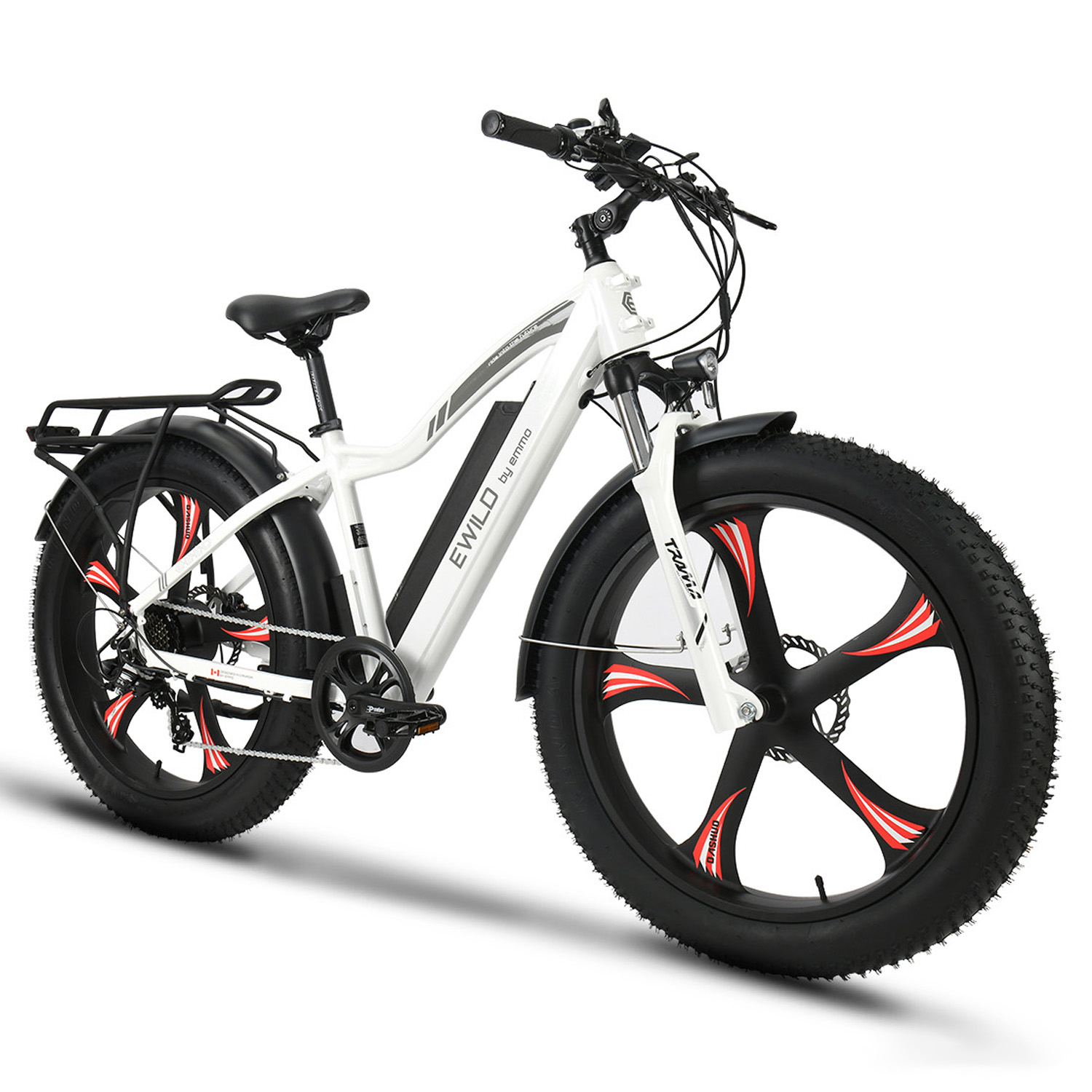 EMMO E-Wild Pro Electric Bike Scooter-White